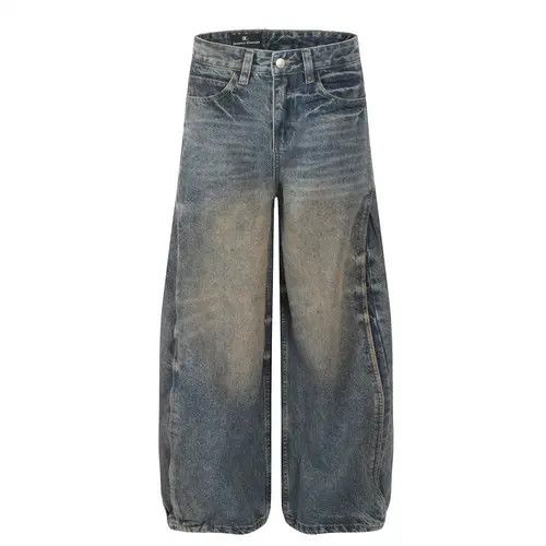 Japanese Brand Pants Men's loose wide-leg street style distressed jeans Size US 32 / EU 48 - 1 Thumbnail