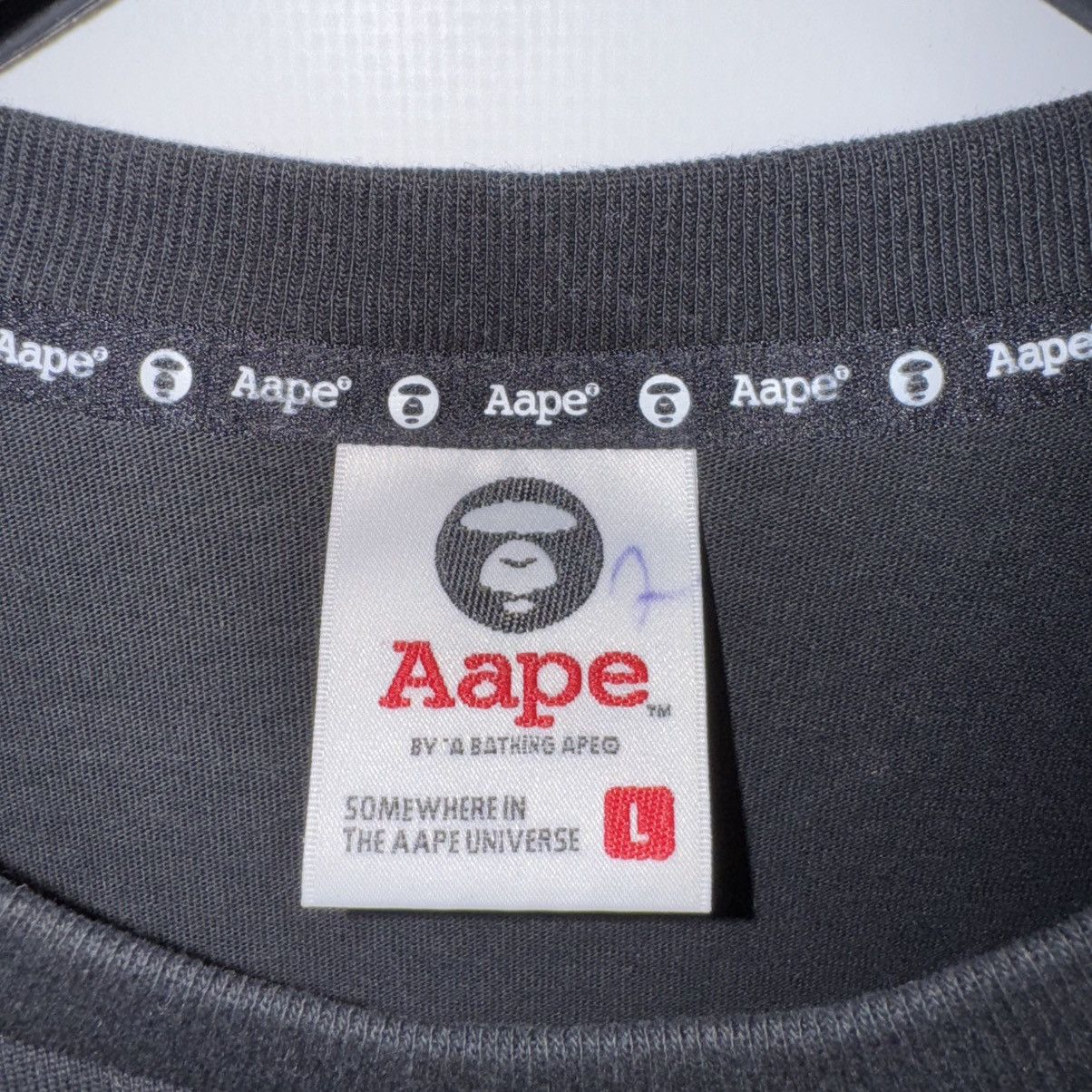 Aape Aape By a Bathing Ape Black T-Shirt Big Logo Tee Crew Neck Size US L / EU 52-54 / 3 - 3 Thumbnail