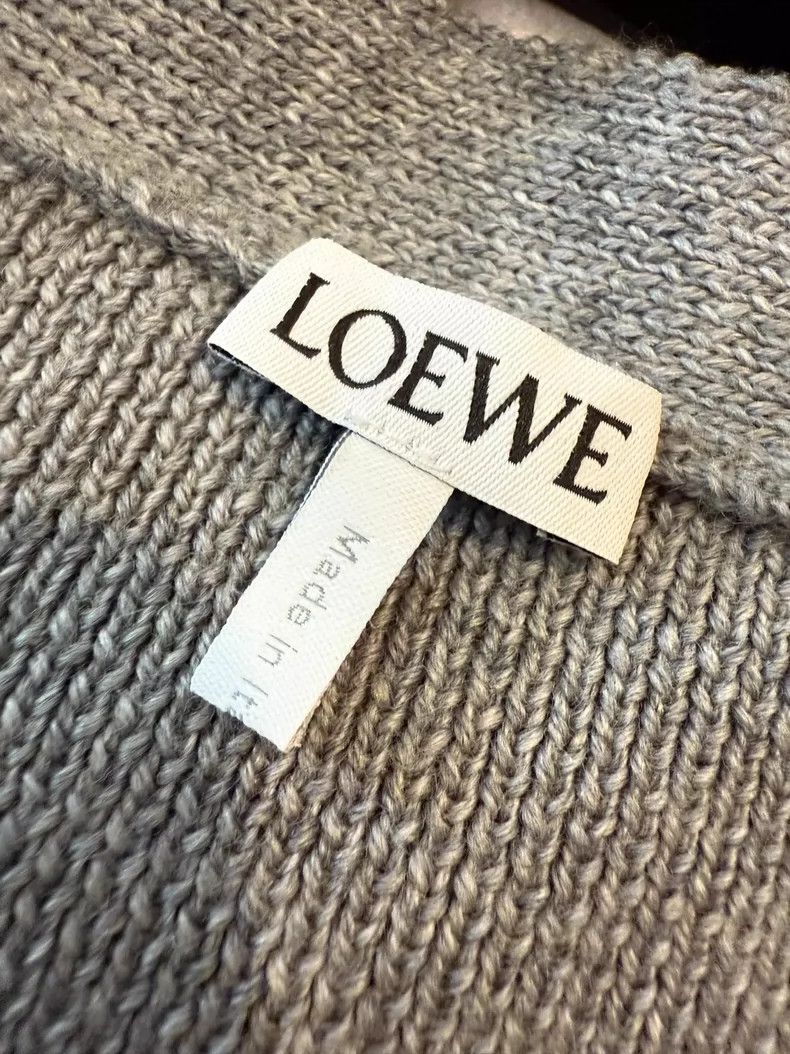 Loewe LOEWE Grey knit cardigan Size M / US 6-8 / IT 42-44 - 2 Thumbnail