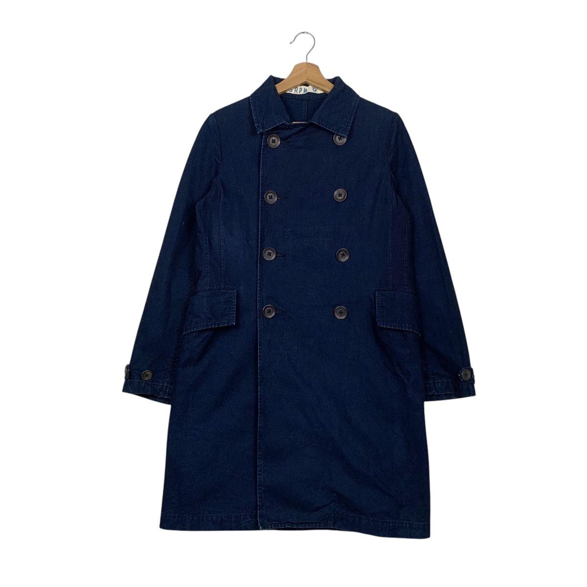 45rpm ☀️45RPM double breasted navy cotton jacket Size US S / EU 44-46 / 1 - 1 Thumbnail