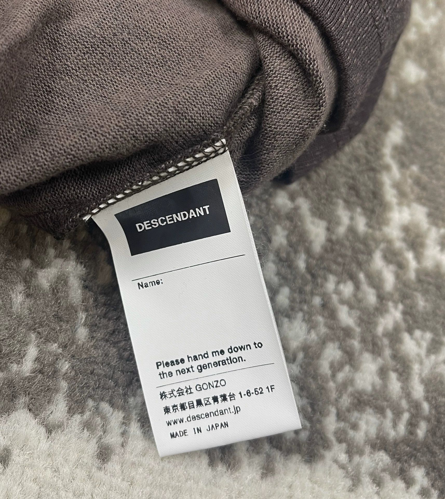 Descendant DCDT SACK JERSEY oversized crewneck LS tee 21SS 3 Size US L / EU 52-54 / 3 - 4 Thumbnail