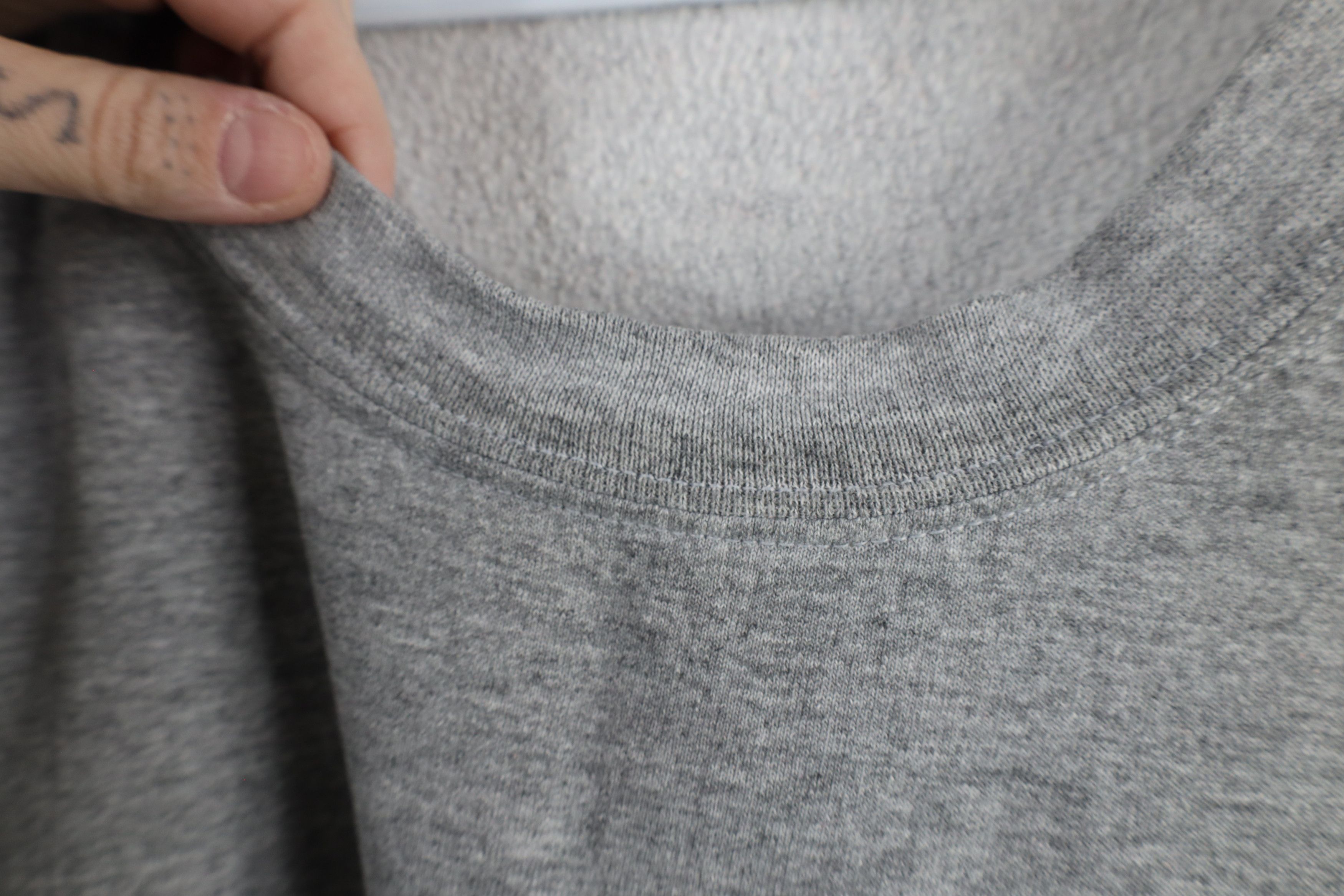 Vintage Vintage 90s Y2K Streetwear Crewneck Sweatshirt Heather Gray Size US XXL / EU 58 / 5 - 9 Thumbnail