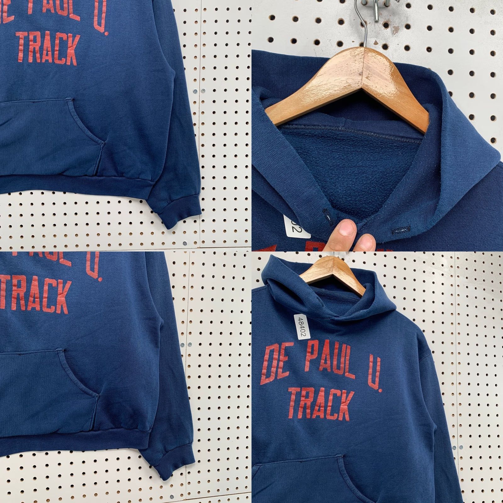 Russell Athletic VINTAGE Russell Athletic Track Hoodie Sweatshirt Mens M DEPAUL GOLD TAG Hoodie Mens M Blue University 70s Size US M / EU 48-50 / 2 - 8 Thumbnail