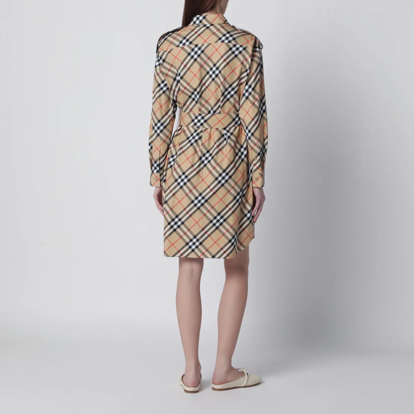 Burberry o1d2blof0426 Check Shirt Dress in Multicolor Size XS / US 0-2 / IT 36-38 - 3 Thumbnail