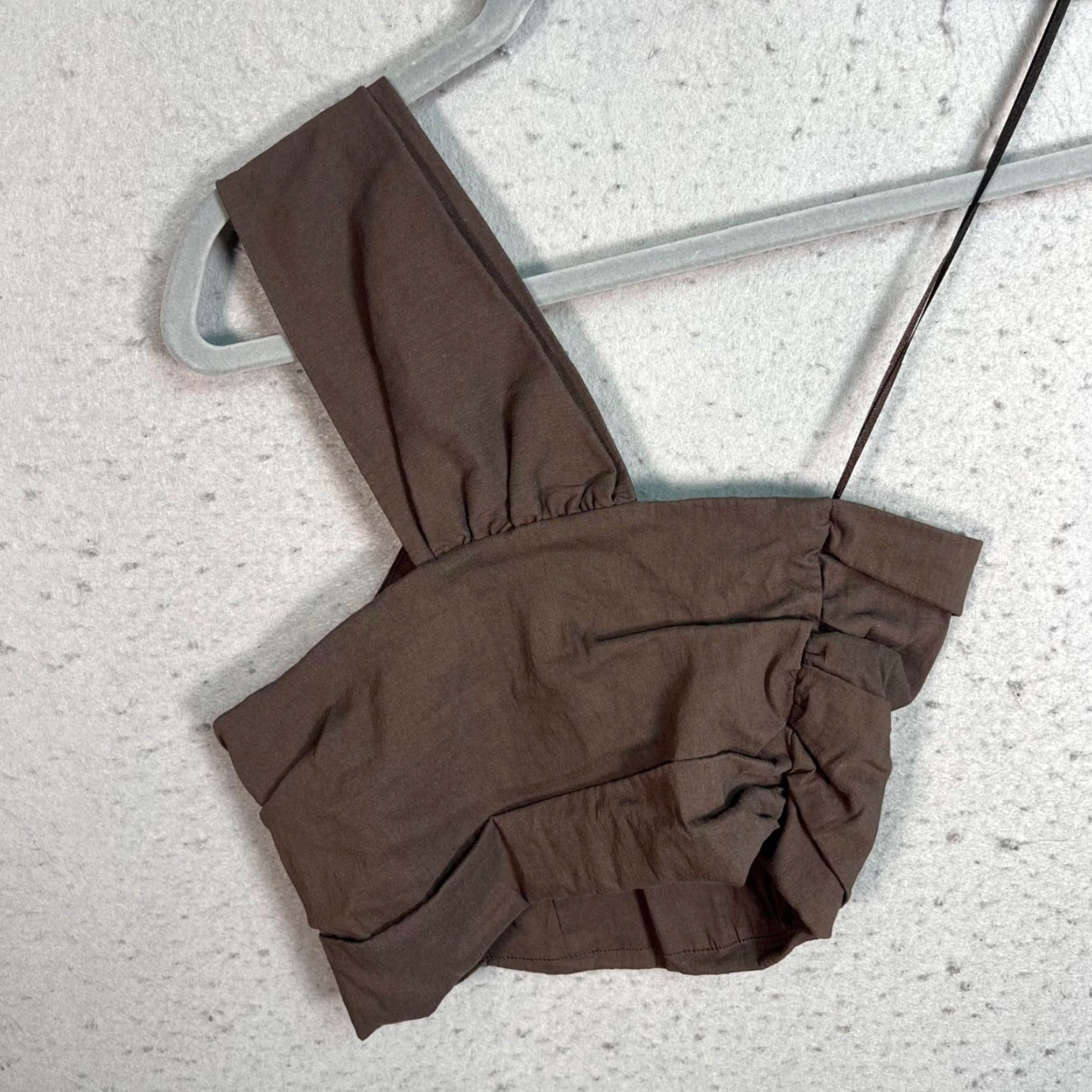 Zara Zara Cropped Top Womens Small Brown Sleeveless Crop Top Size S / US 4 / IT 40 - 2 Thumbnail