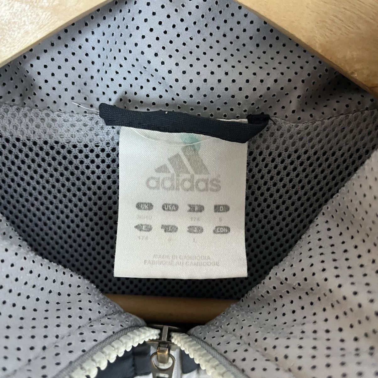 Adidas Vintage Adidas Grey Tracksuit Streetwear Y2K Sport Size 44L - 5 Thumbnail
