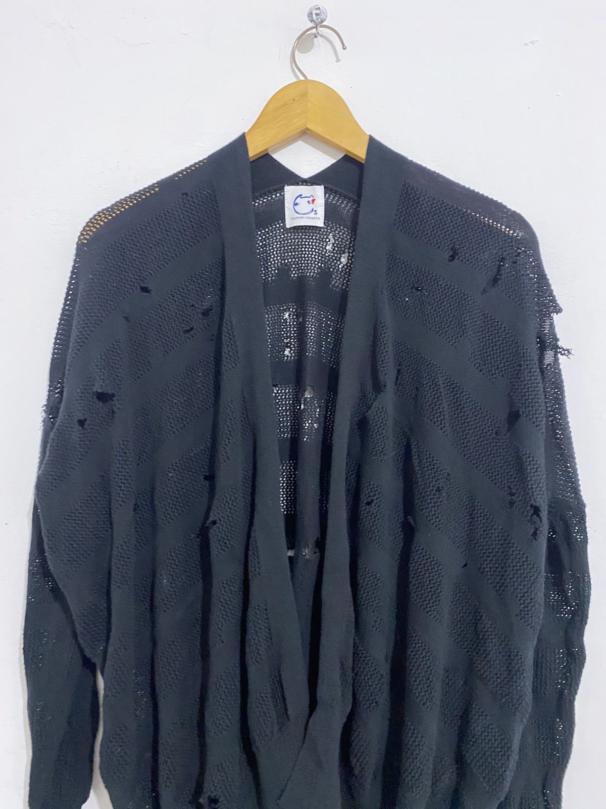 Issey Miyake × Japanese Brand × Tsumori Chisato 💸BINDINGOFFER💸Tsumori Isseymiyake Distressed Cardigan Size US L / EU 52-54 / 3 - 2 Thumbnail