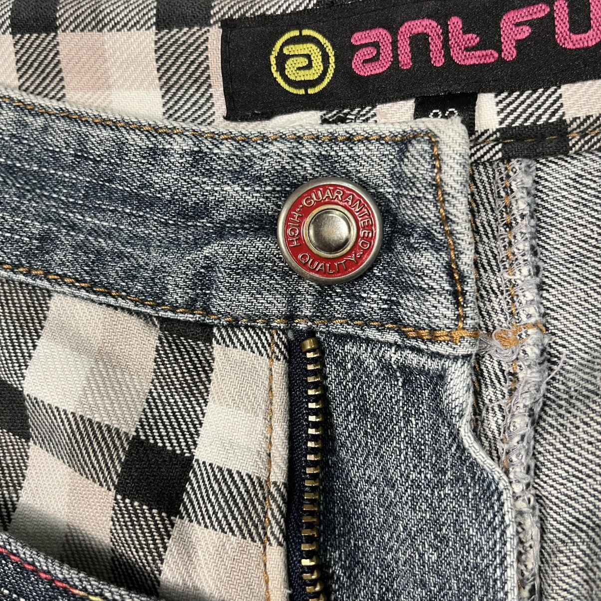 Seditionaries Vintage Antfui Double Waist Distressed Denim Jeans Size US 32 / EU 48 - 17 Thumbnail