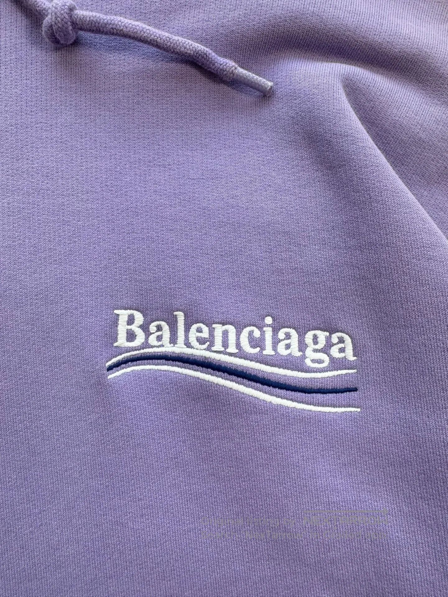 Balenciaga balenciaga lilac logo embroidered hoodie. Size US S / EU 44-46 / 1 - 3 Thumbnail