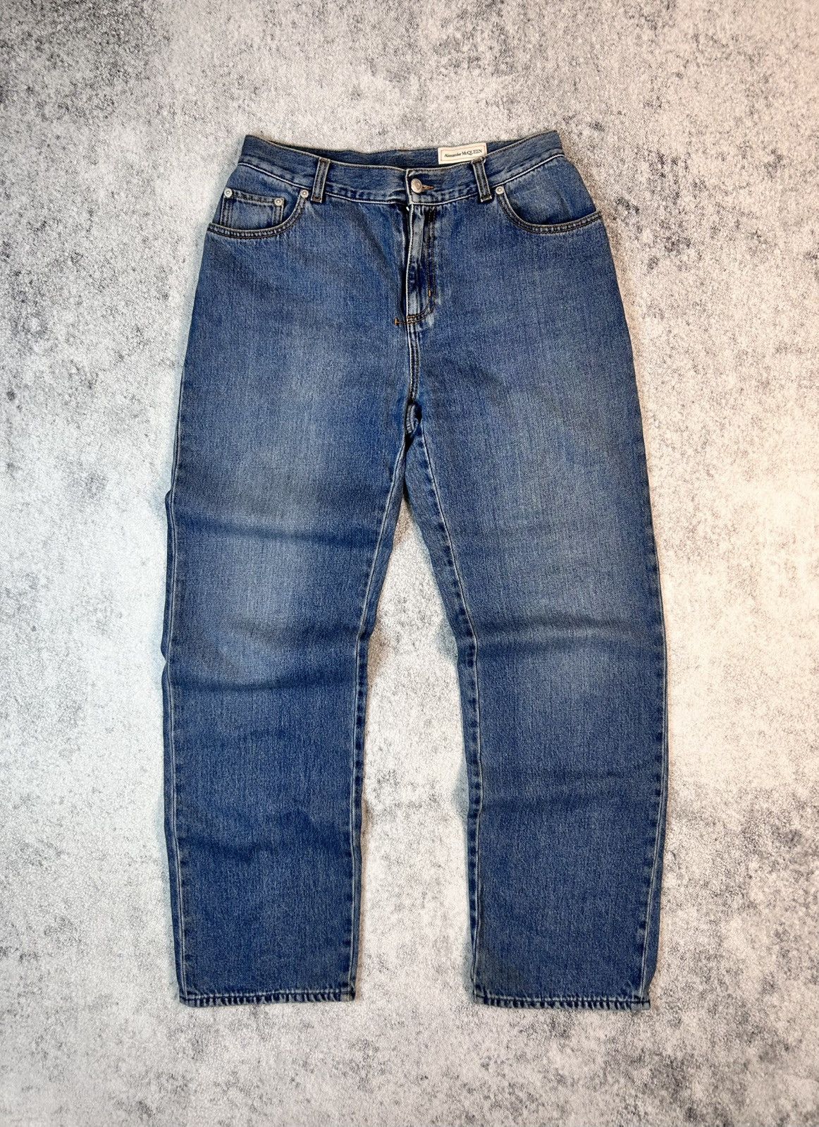 Alexander McQueen Vintage Alexander McQueen Cotton Blue Jeans Made in Italy Size 25" / US 0 / IT 36 - 1 Thumbnail