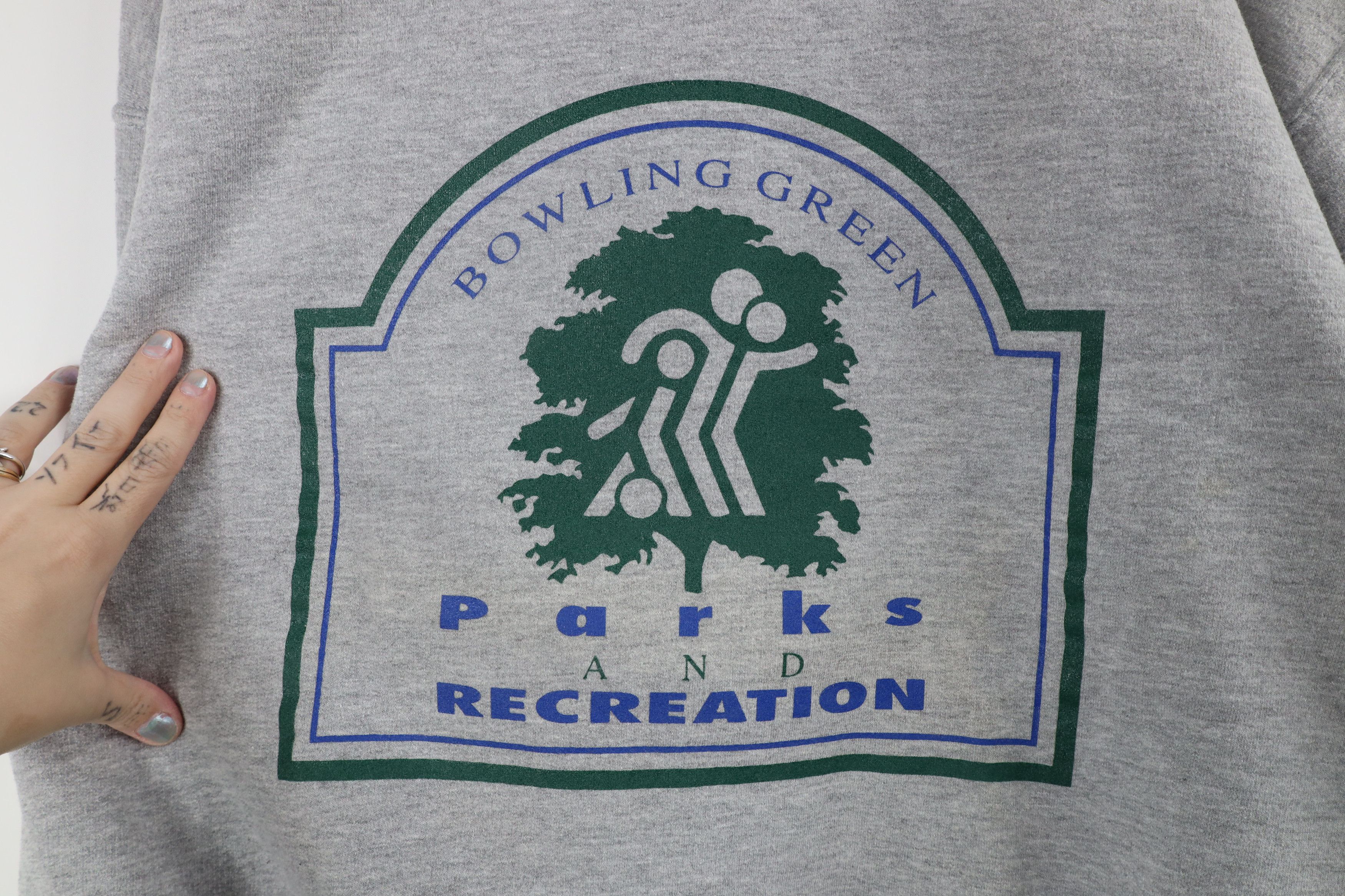 Vintage Vintage Bowling Green Parks and Recreation Sweatshirt Gray Size US L / EU 52-54 / 3 - 4 Thumbnail