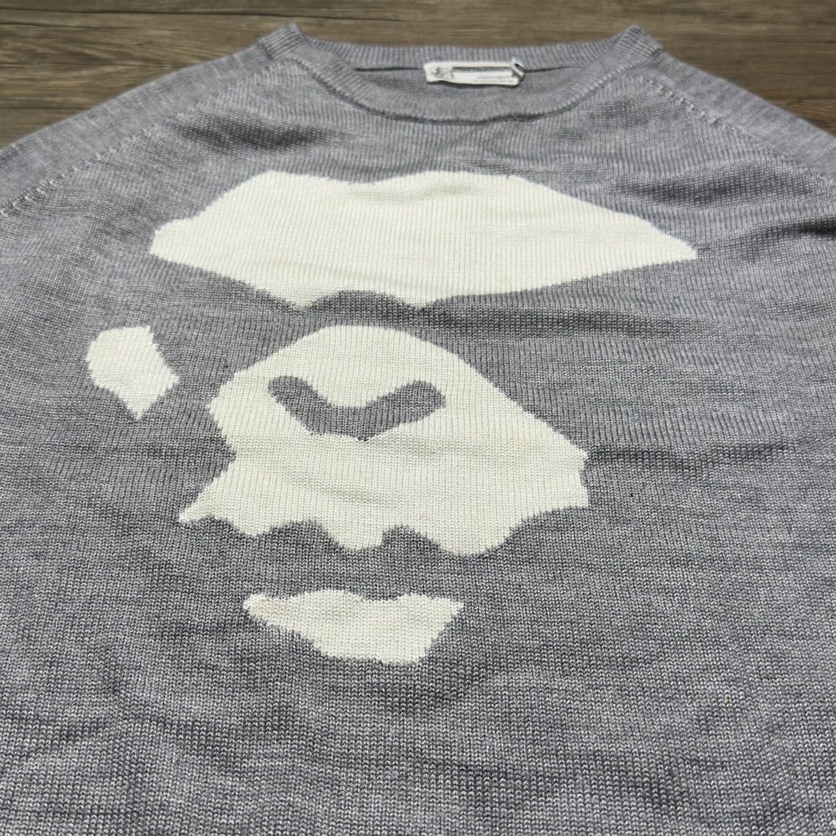Bape 00s OG Bape face knit Size US L / EU 52-54 / 3 - 3 Thumbnail
