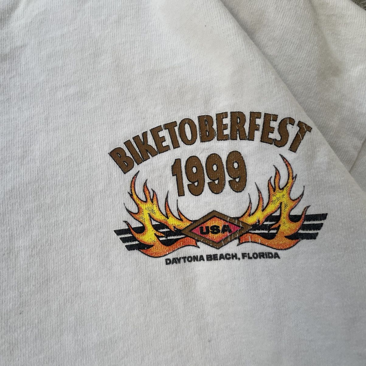 Vintage Vintage 1999 Biketoberfest Native American Wolf Longsleeve Size US L / EU 52-54 / 3 - 6 Thumbnail