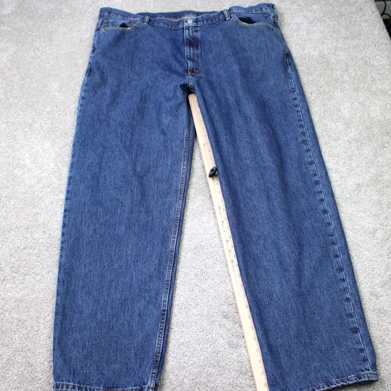 Levi's Levi's Jeans 550 Mens 48x34 Blue Relaxed 5-Pocket Denim Cotton Straight Vintage: No Size US 32 / EU 48 - 2 Thumbnail