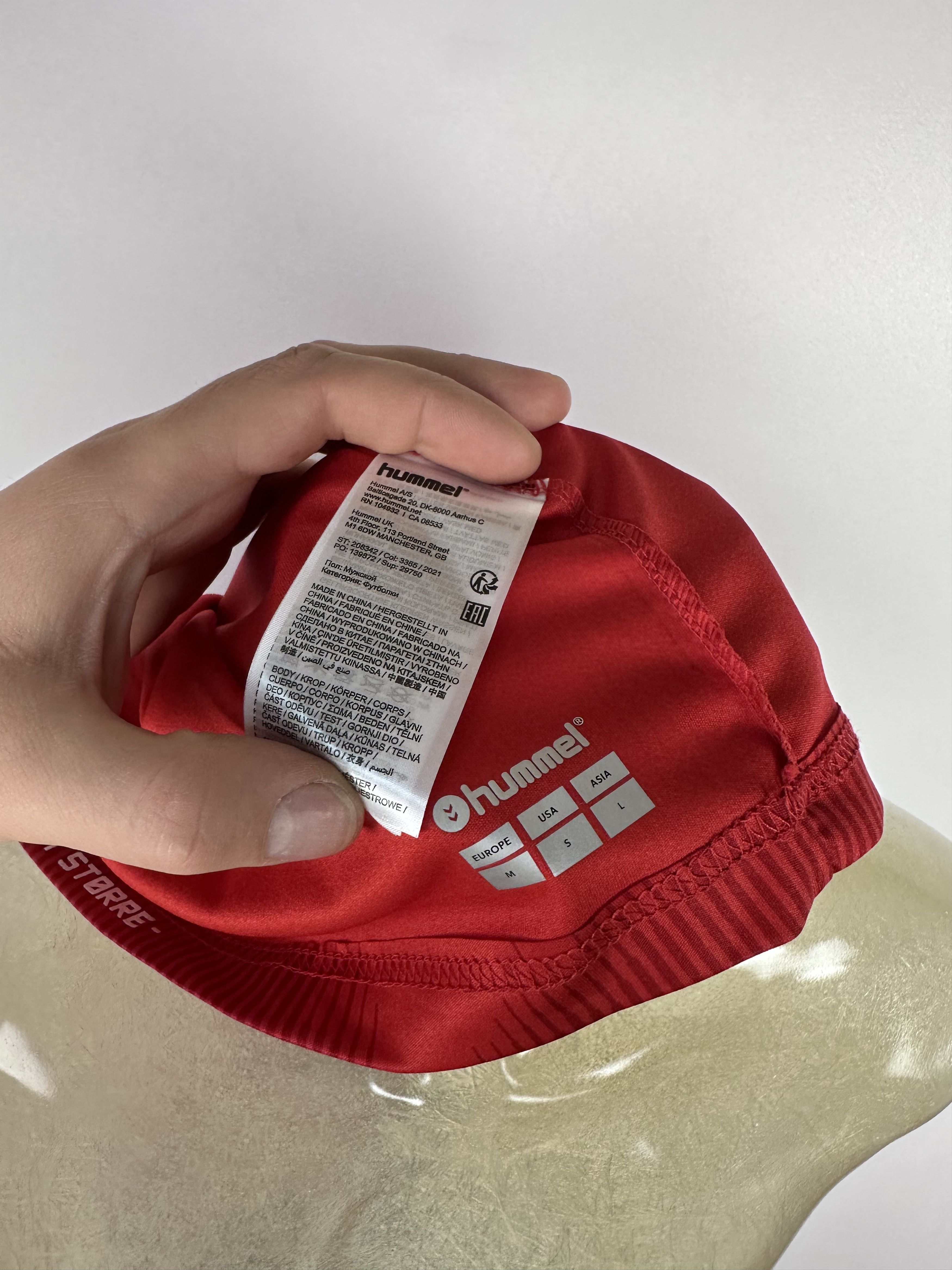 Hummel DENMARK 2021 22 HOME FOOTBALL SHIRT SOCCER JERSEY HUMMEL RED Size US M / EU 48-50 / 2 - 11 Thumbnail