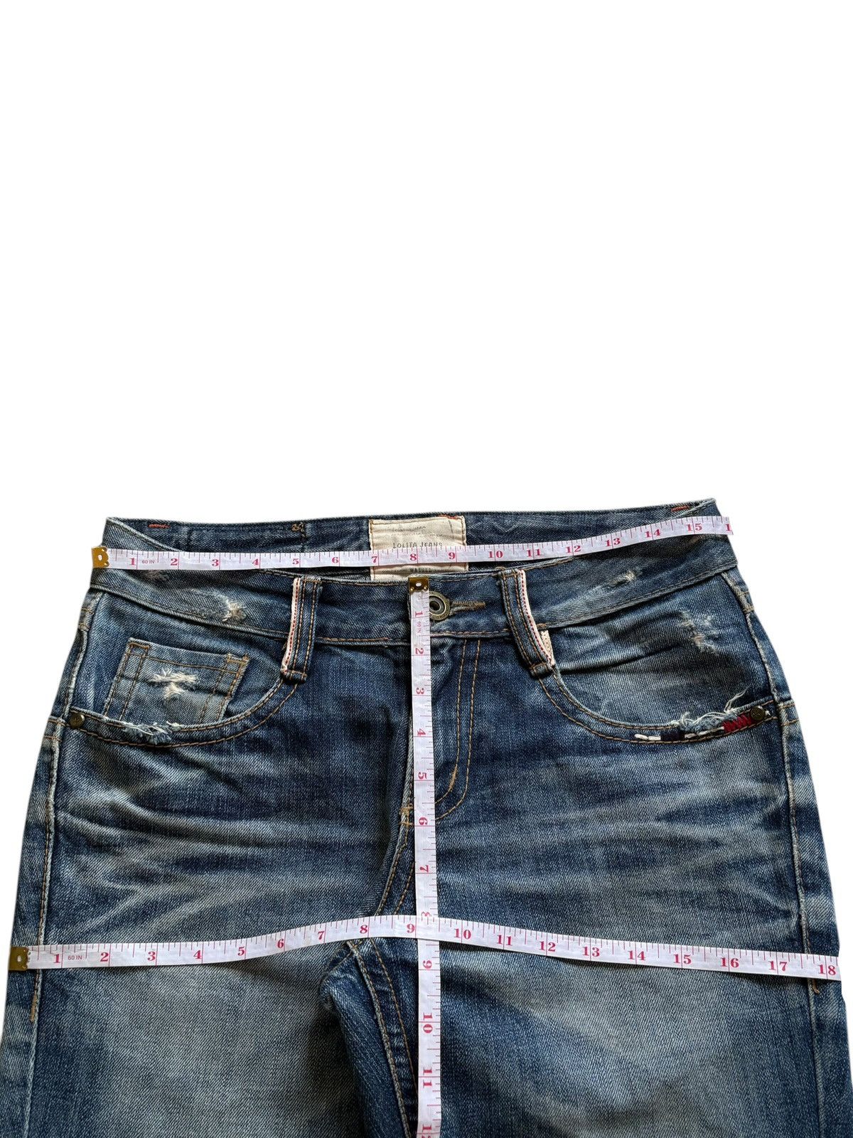 Dsquared2 Vintage Japanese Lolita Honeycomb Faded Wash Loose Jeans Size US 31 - 13 Thumbnail