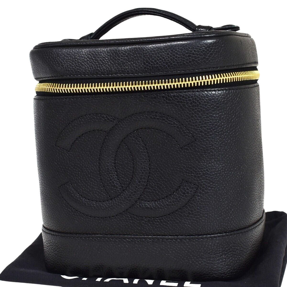 image of Chanel Vanity Handbag in Black, Women's
