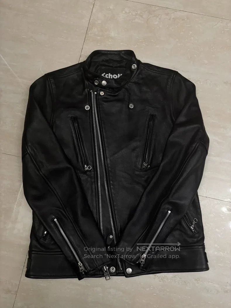 Schott Leather coat Nissan sheepskin