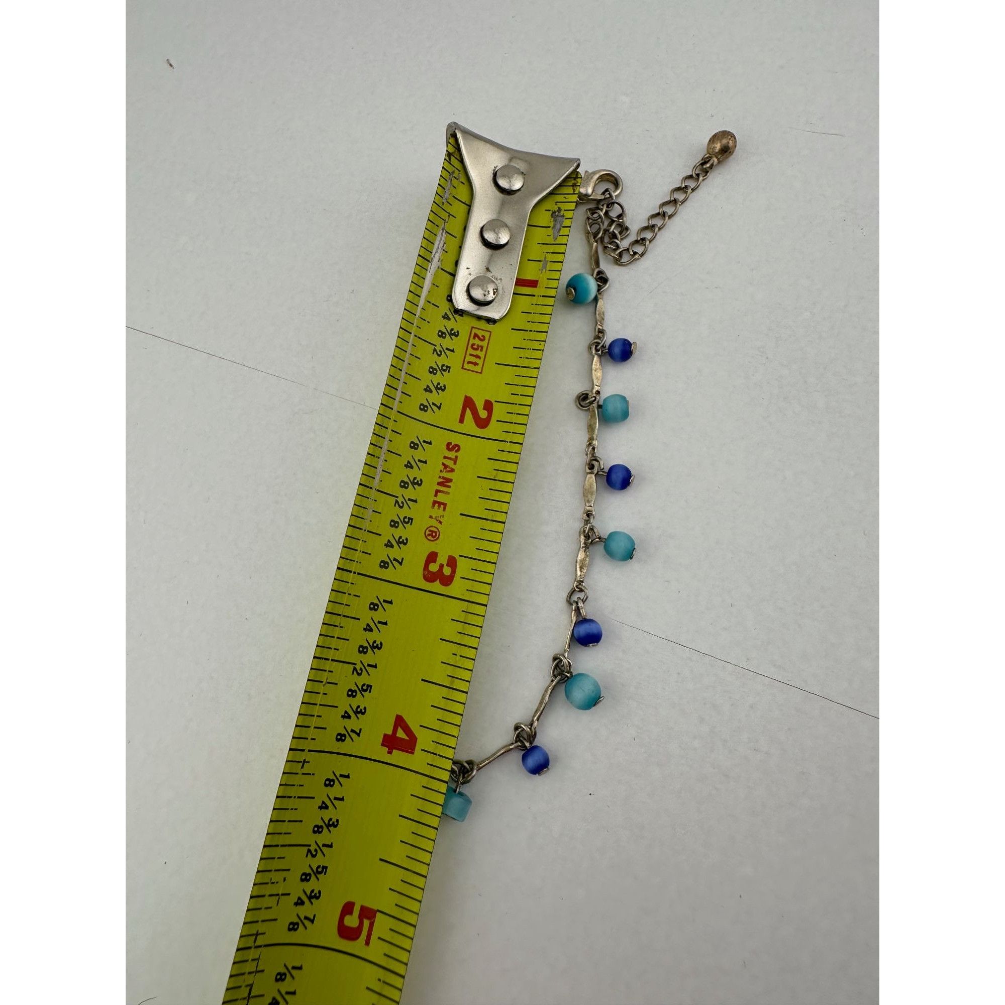 Other Womens Blue Bead Charm Bracelets/Anklets (2) with Clasps Size ONE SIZE - 10 Thumbnail