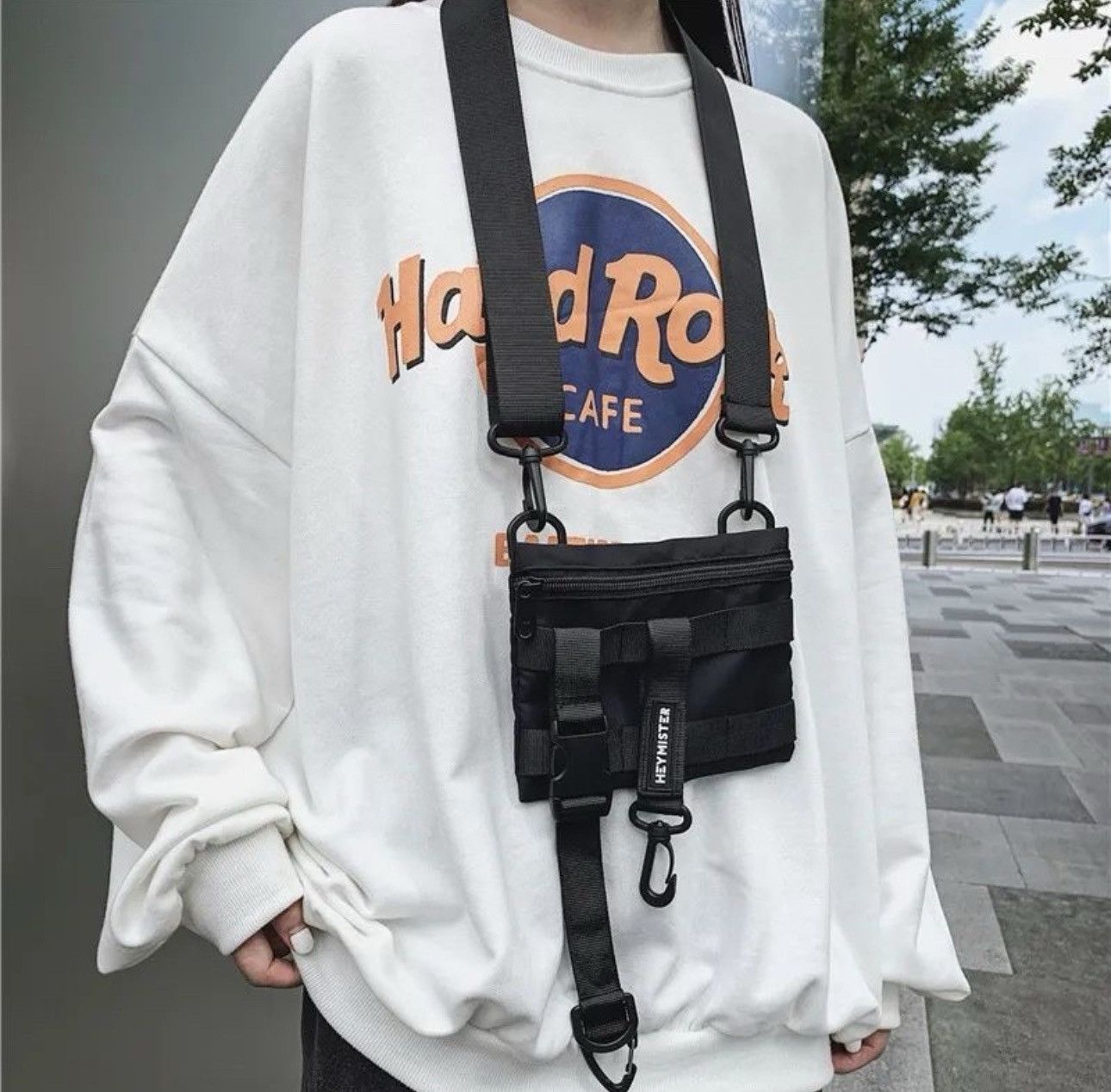 Japanese Brand Unisex Multi-Pocket Functional Waist Capacity Bags Size ONE SIZE - 3 Thumbnail