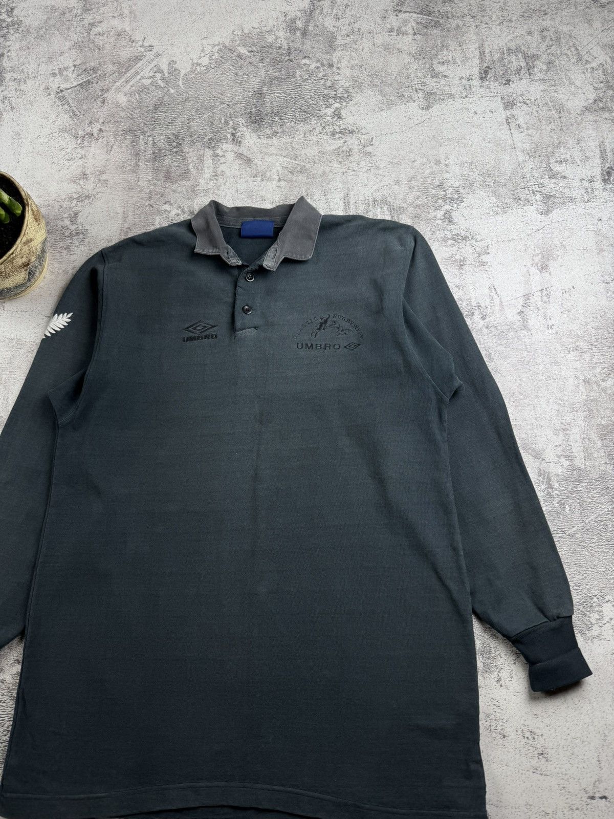Umbro UMBRO NEW ZEALAND Rugby Thrashed Sportswear Large Gray Sweatshirt Pullover Size US L / EU 52-54 / 3 - 3 Thumbnail