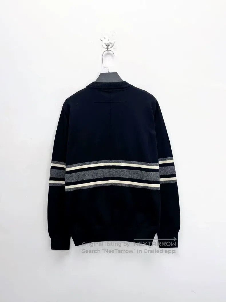 Givenchy Givenchy Black Star Relief Logo Striped Knit Sleeve Hoodie Size US S / EU 44-46 / 1 - 2 Thumbnail