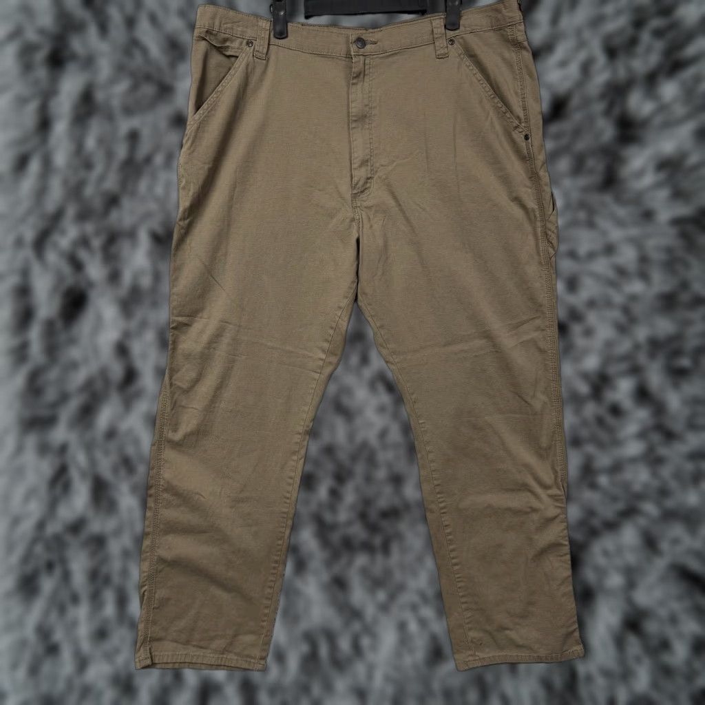 Wrangler Wrangler Mens Pants 40x29.5 Khaki Stretch Utility Pockets Workwear Size US 40 / EU 56 - 1 Thumbnail