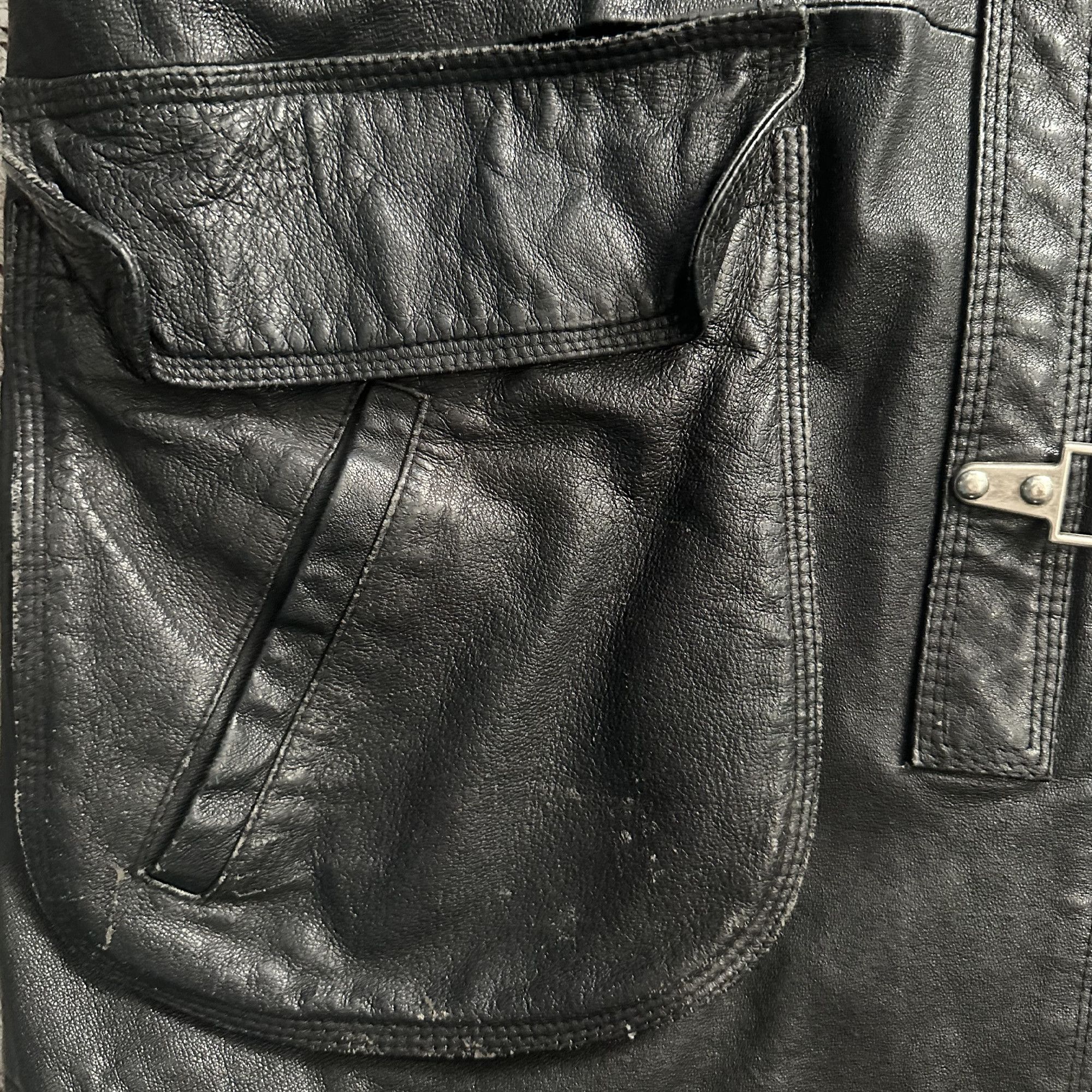 Genuine Leather Dual Control Vintage Distressed Fireman Clasp Leather Jacket Size US L / EU 52-54 / 3 - 3 Thumbnail