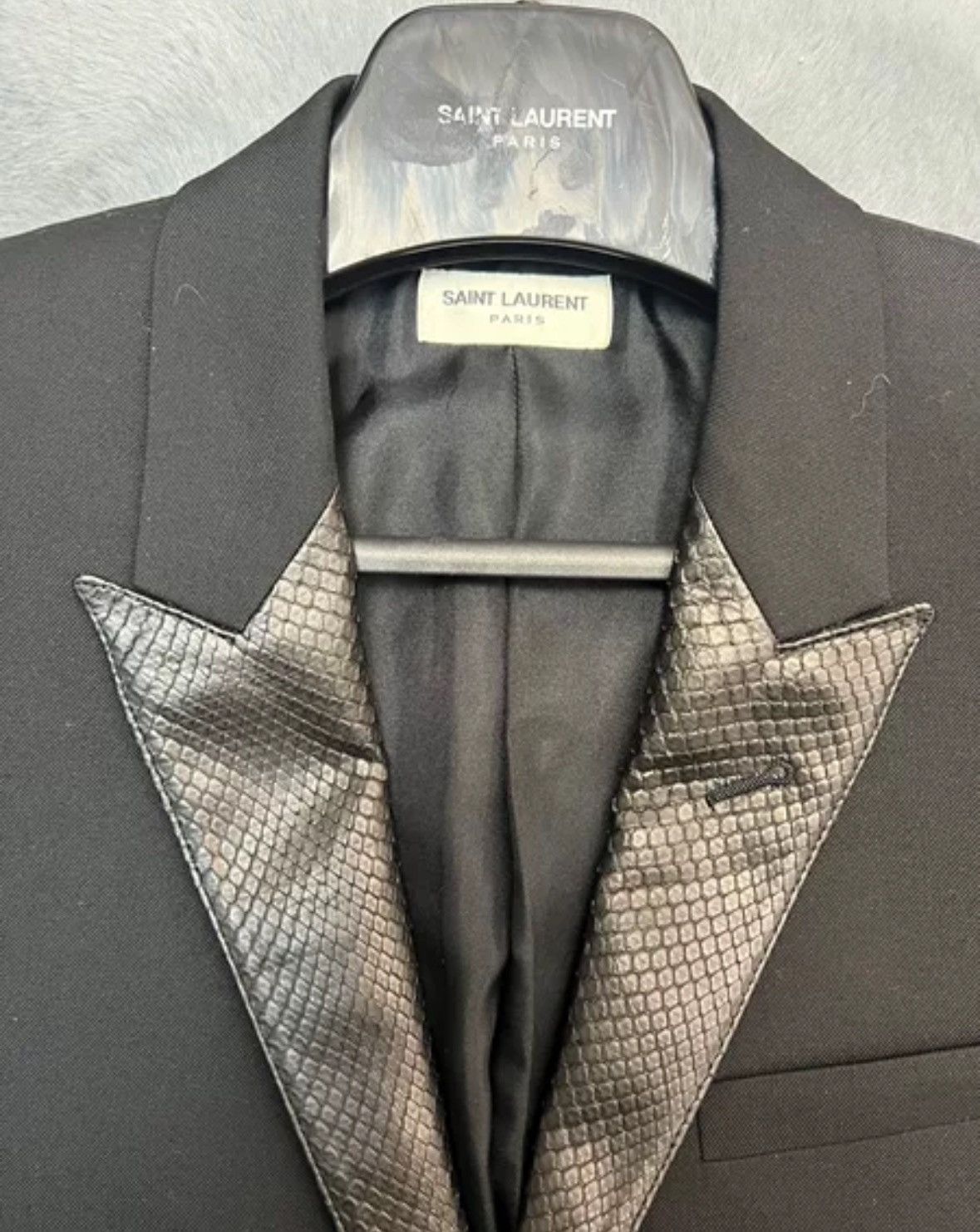Saint Laurent Paris × Yves Saint Laurent Saint Laurent SLP authentic 14 skin sword collar suit Size US L / EU 52-54 / 3 - 4 Thumbnail