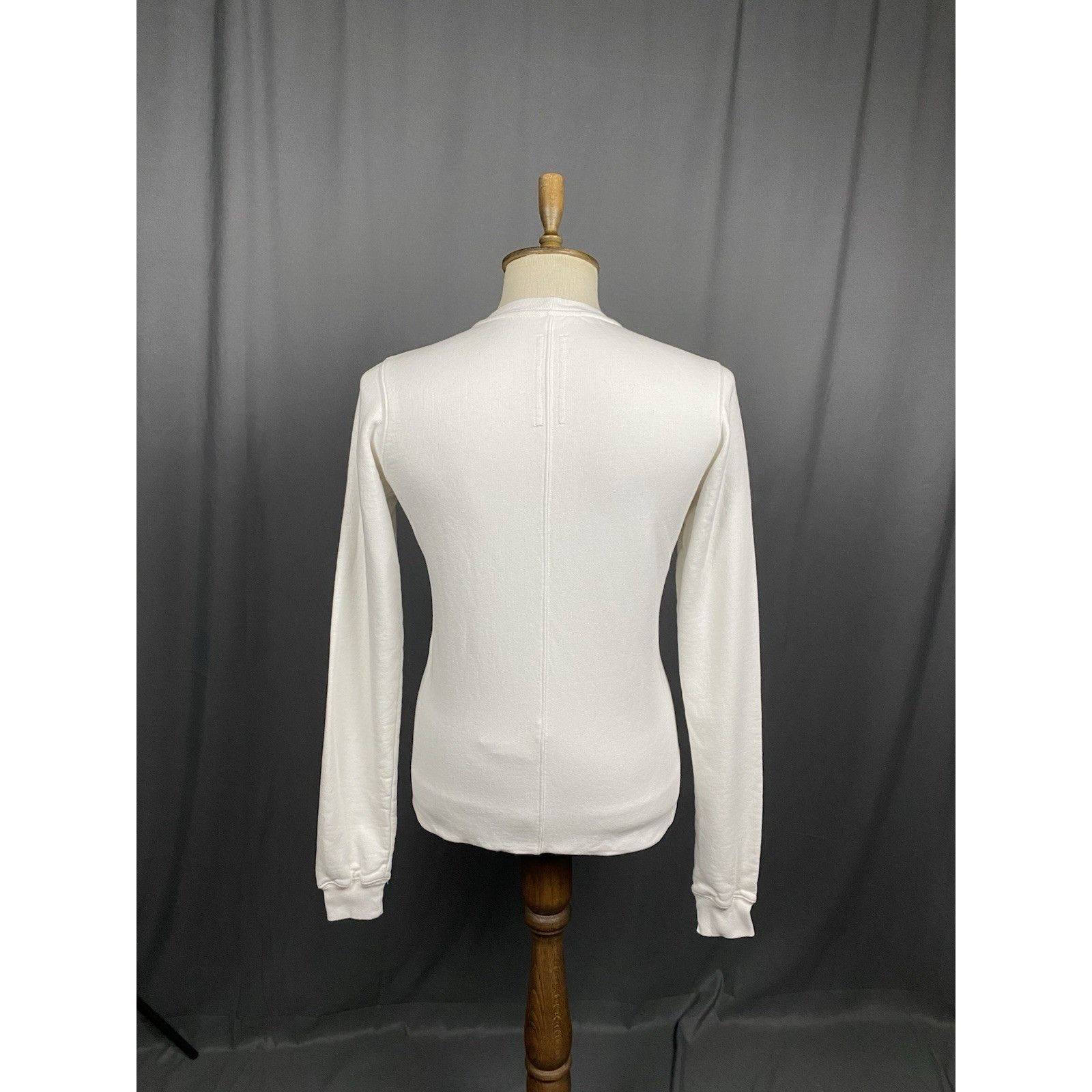Rick Owens Rick Owens Dark Shadow Man to Man White Beige Crewneck Long Size US S / EU 44-46 / 1 - 7 Thumbnail