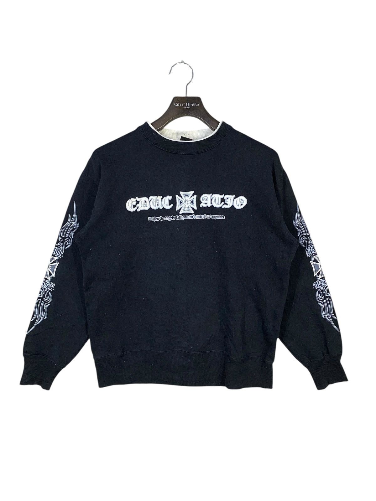 Beaumere Vintage y2k beaumere cross sweatshirt crewneck back hit Size US M / EU 48-50 / 2 - 7 Thumbnail