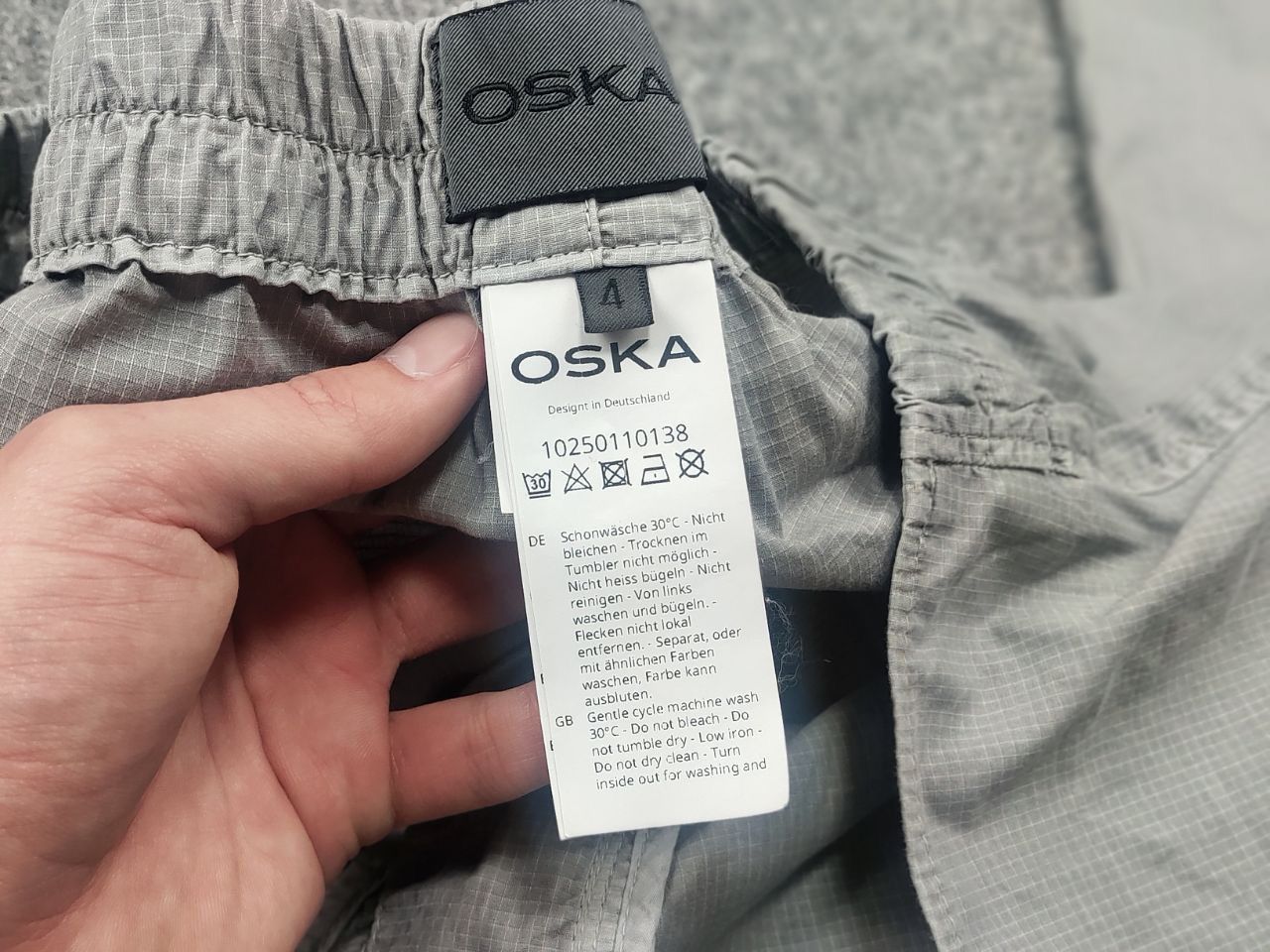 OSKA Oska Design Germany Wide Leg Drawstring Pants Lagenlook Size 35" - 12 Thumbnail