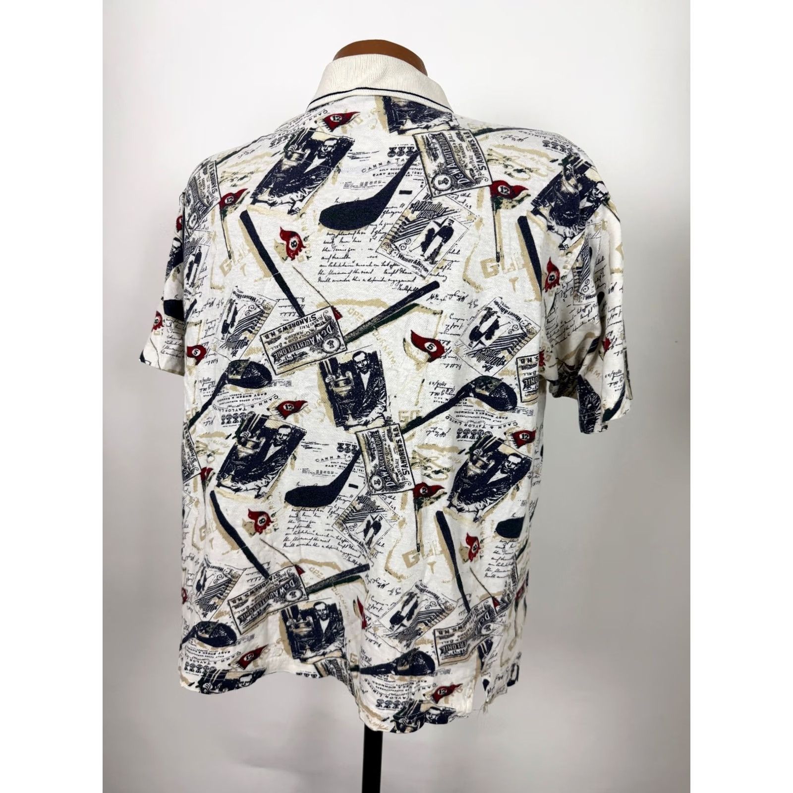 Vintage VINTAGE Penguin Polo Shirt Men Medium 90s Golf Graphic Retro Cotton Ivory Size US M / EU 48-50 / 2 - 7 Thumbnail