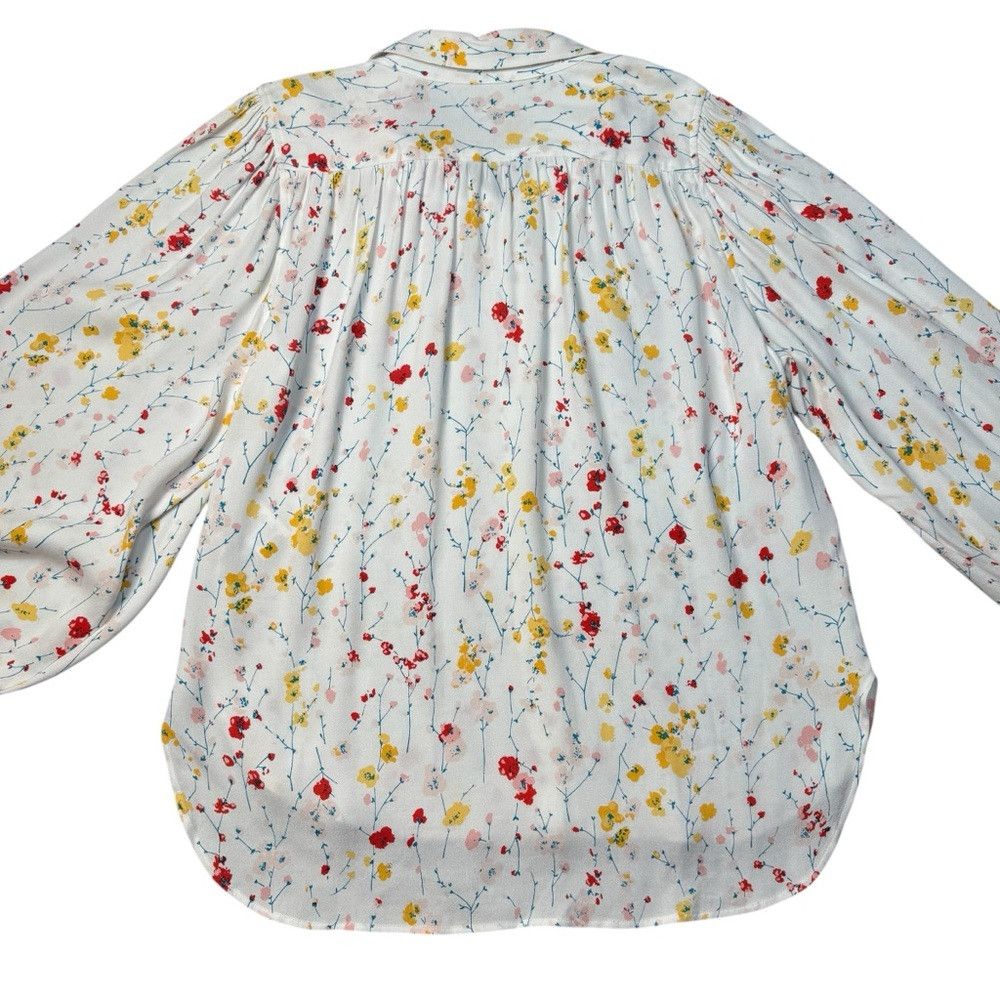 Equipment NWT New $295 Equipment Marcilly Floral Long Sleeve Shirt Bl Size XL / US 12-14 / IT 48-50 - 5 Thumbnail