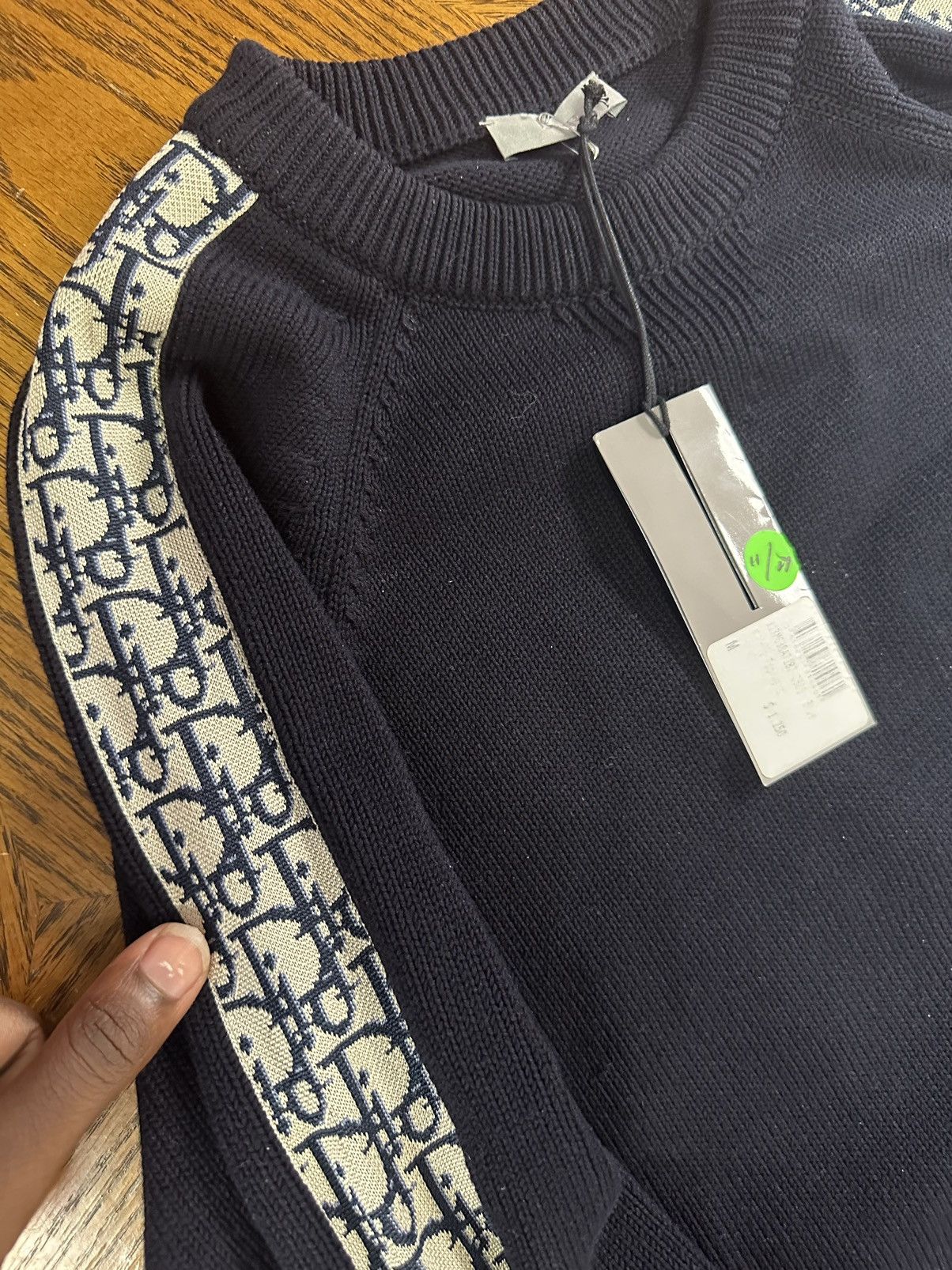 【DIOR】Sweater with Dior oblique inserts コットン 2color DIOR】Sweater with Dior oblique inserts コットン 2color