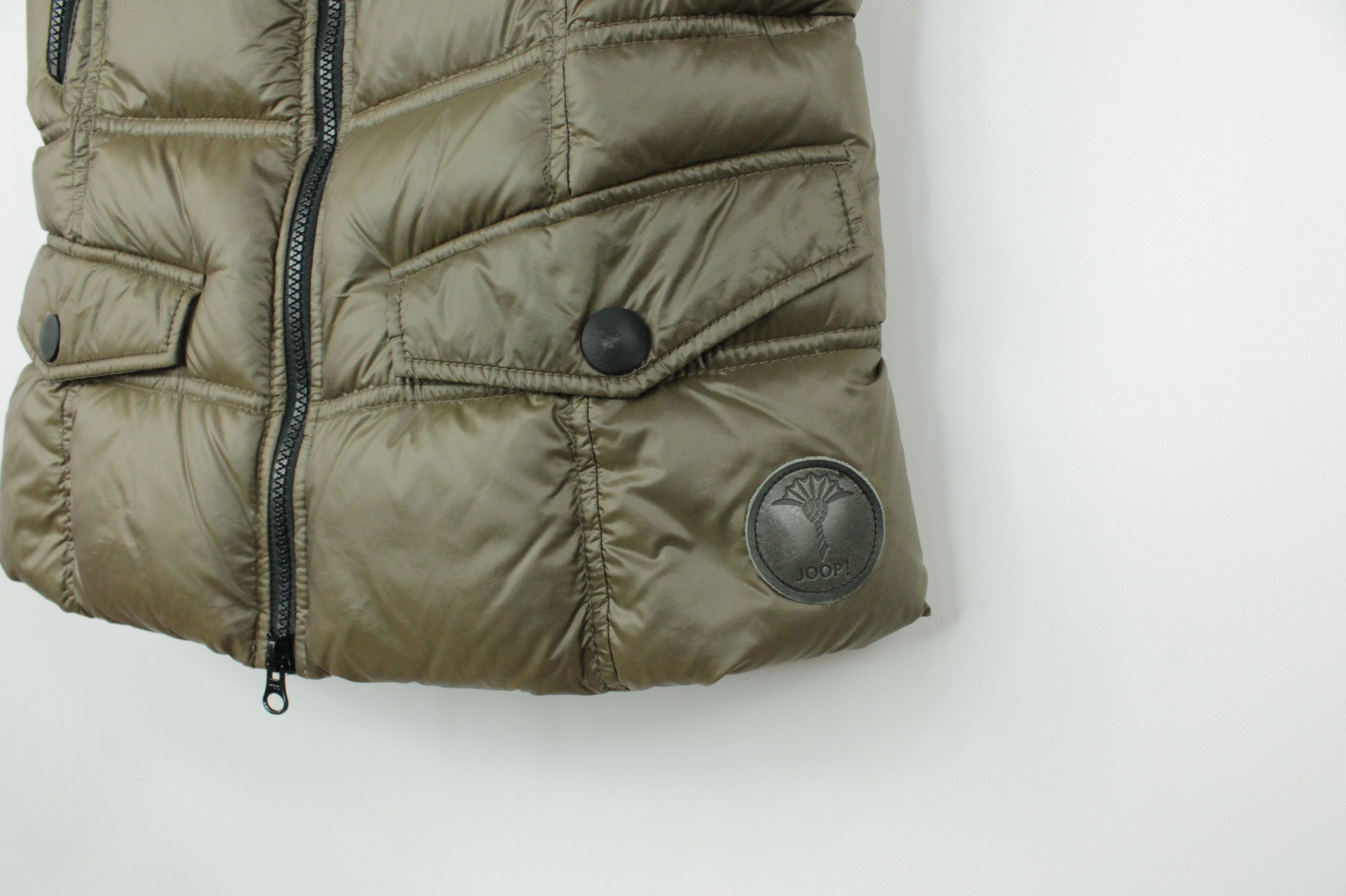 Joop! Joop! Puffer Vest Down Jacket Dark Khaki Women's Size XS / US 0-2 / IT 36-38 - 3 Thumbnail