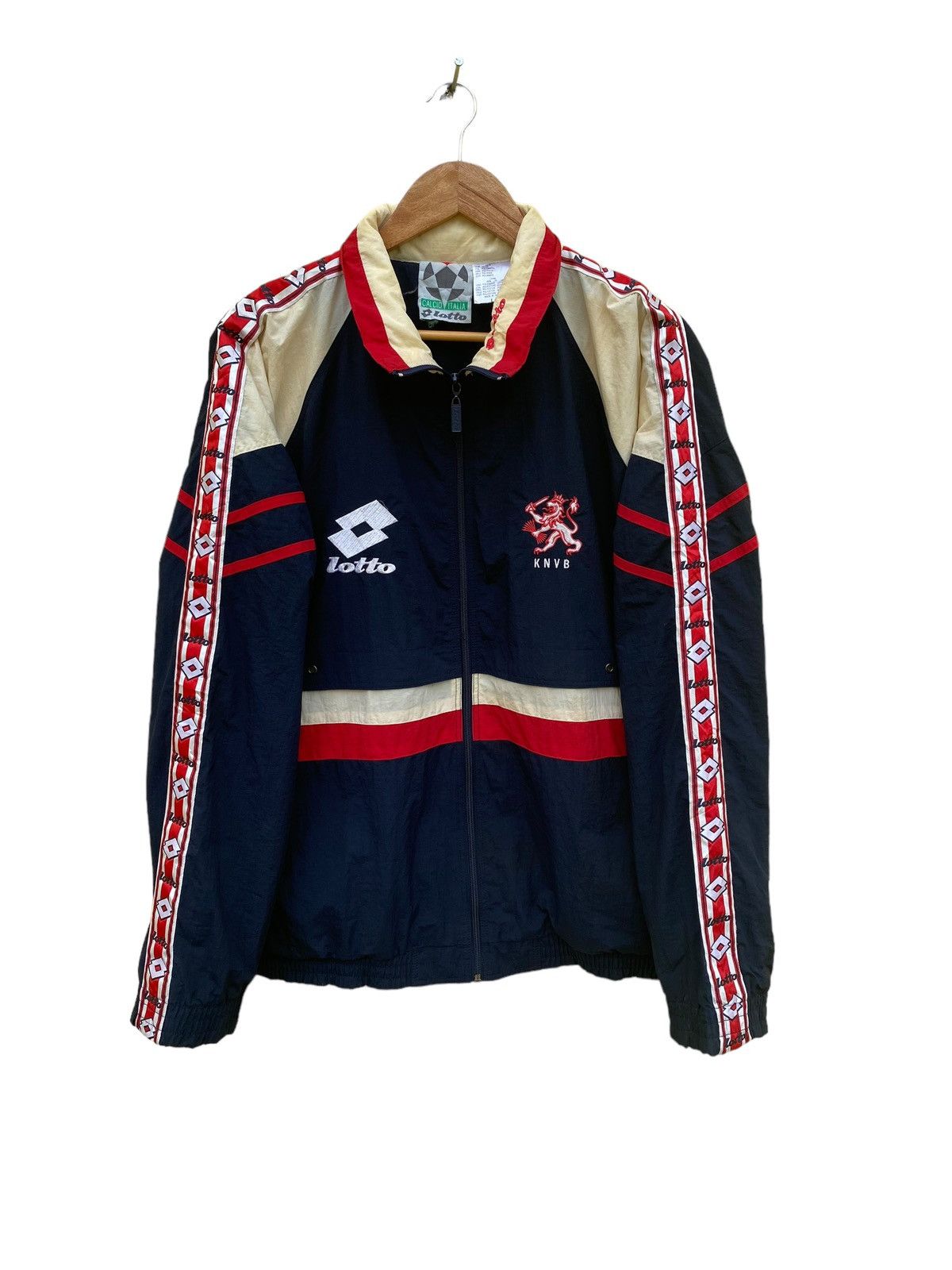 Lotto Sport Vintage 90s LOTTO KNVB NEDERLAND windbraker jacket Size US L / EU 52-54 / 3 - 1 Thumbnail