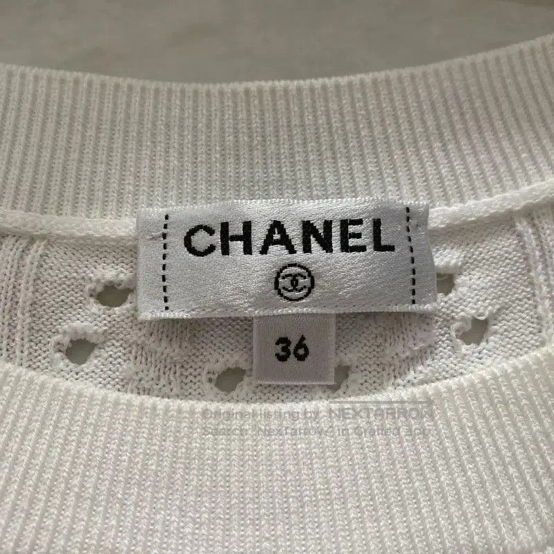 Chanel Chanel White Long Sleeve Knit Dress . Size S / US 4 / IT 40 - 5 Thumbnail