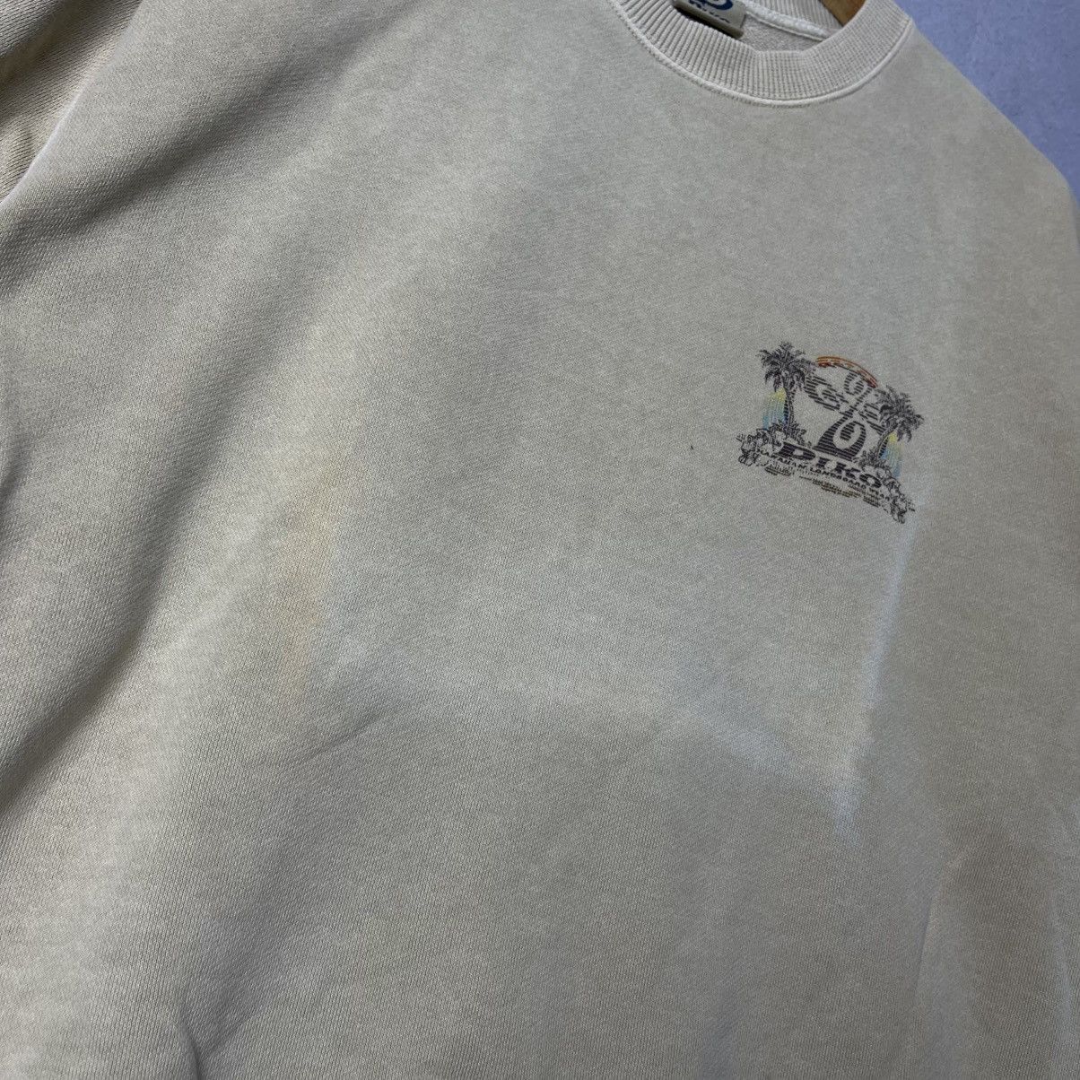 Vintage Piko Hawaiian Surf Crewneck Sweatshirt – Beige Graphic Size US M / EU 48-50 / 2 - 6 Thumbnail