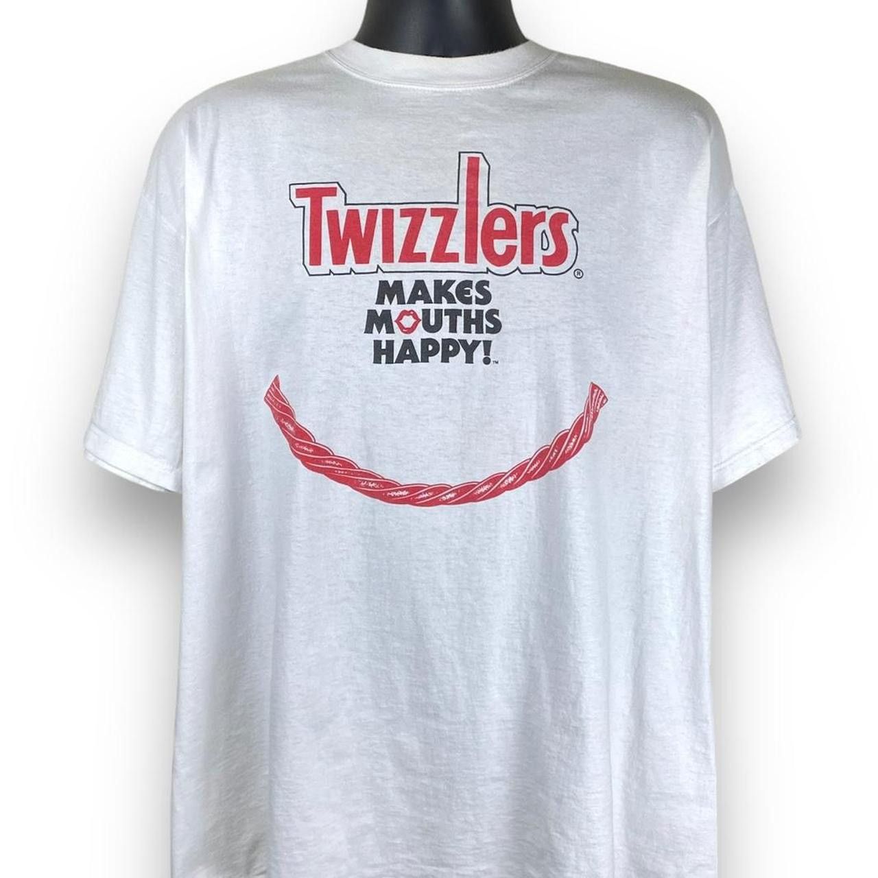 Russell Athletic × Vintage Vintage 90s Russell Athletic Twizzlers Snack Candy Tshirt Size US XXL / EU 58 / 5 - 1 Thumbnail