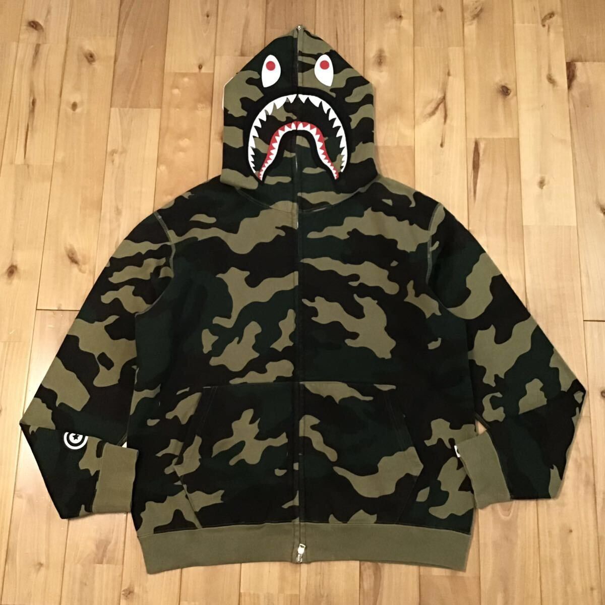 Bape × Nigo BAPE Shark full zip hoodie woodland camo a bathing ape Size US M / EU 48-50 / 2 - 1 Thumbnail