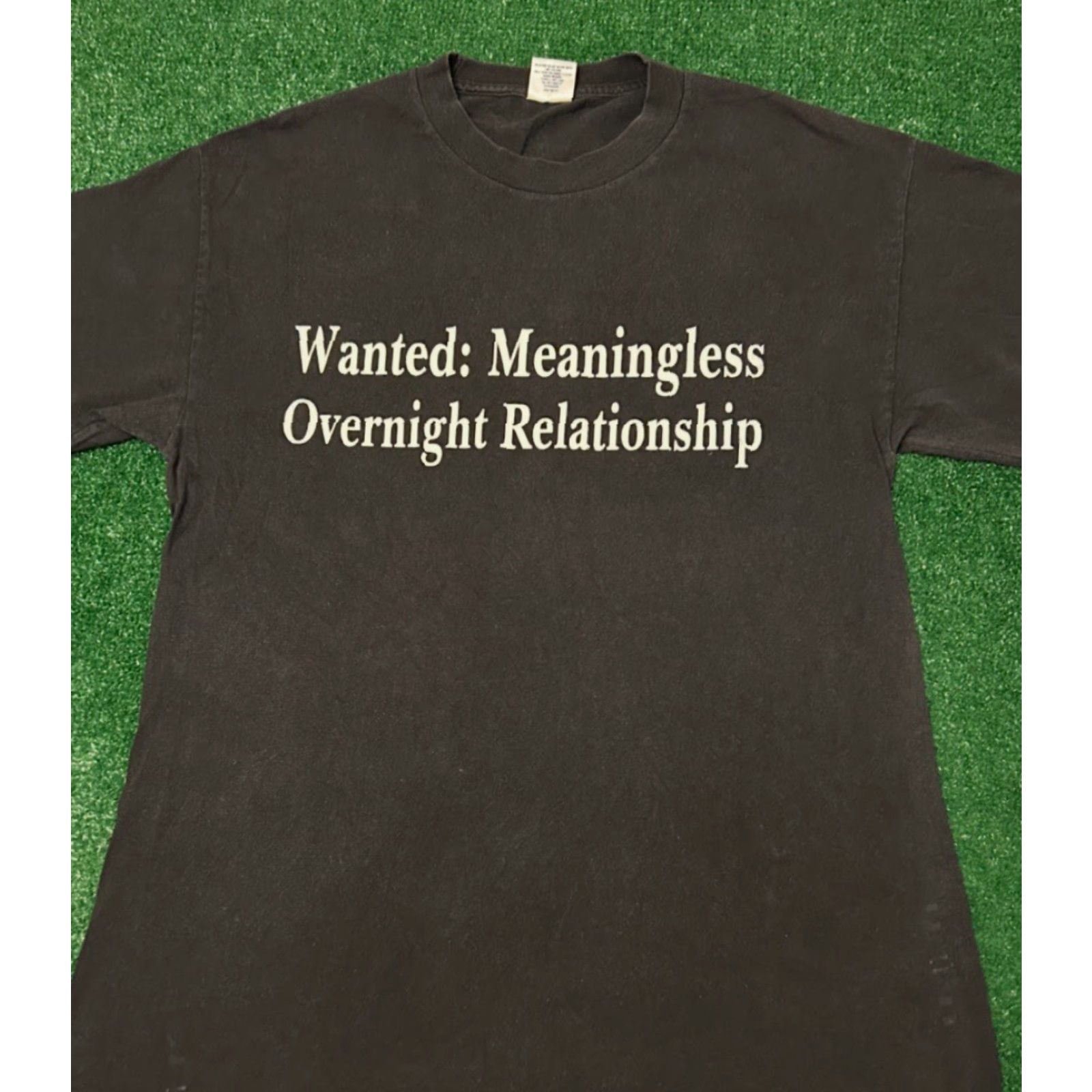 Vintage VINTAGE 90s Meaningless Overnight Relationship Biker Humor VTG Shirt Mens Large Black Short Sleeve T-Shirt Mens Large Humorous Biker 1990s Size US L / EU 52-54 / 3 - 4 Thumbnail
