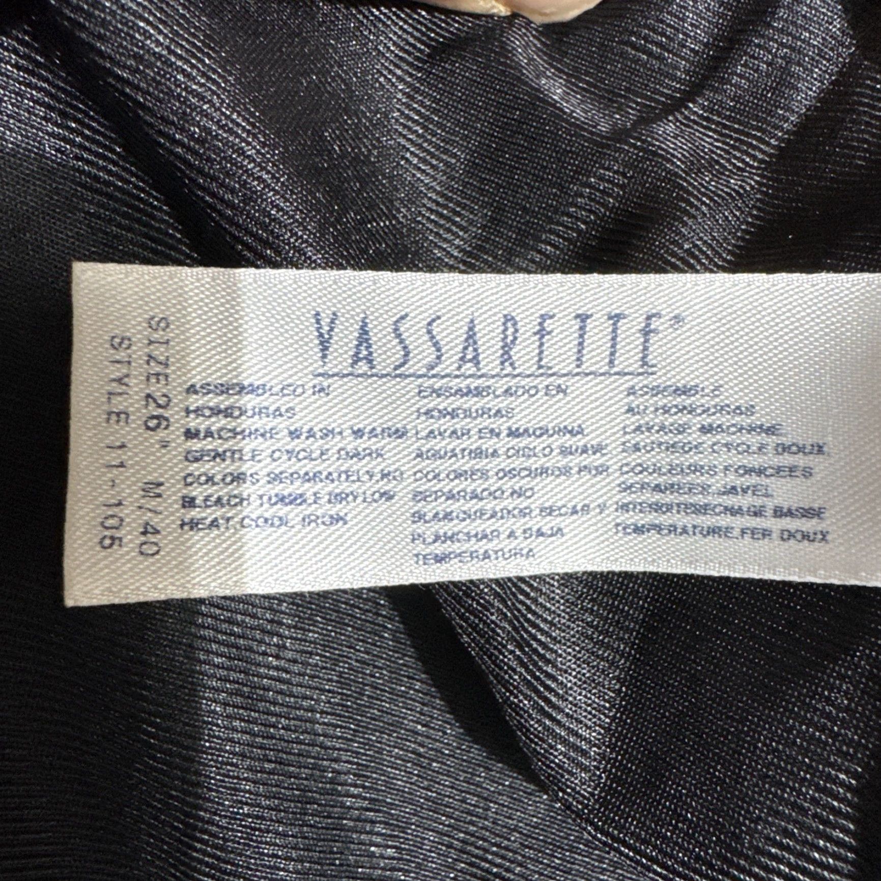 Vintage VINTAGE Vassarette Half Slip Skirt 26 Nylon Lingerie Black 90s Coquette Goth Lace Women Mens? Size 26" / US 2 / IT 38 - 5 Thumbnail