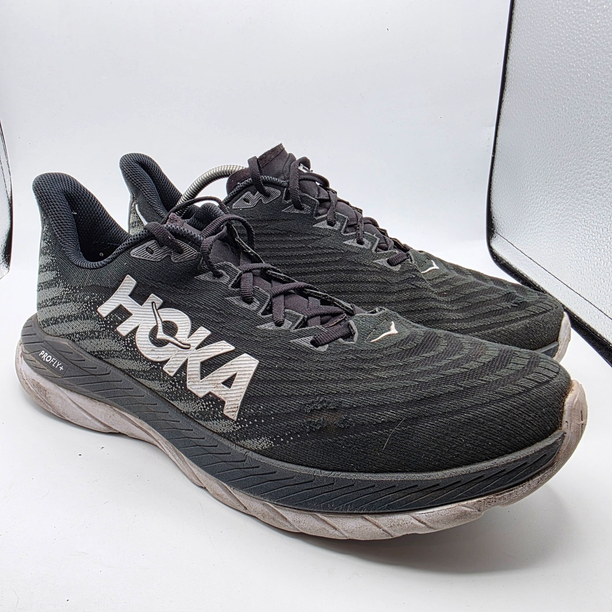 Hoka Hoka One One Mach 6 Mens Size 13 D Black White Athletic Shoe Size US 13 / EU 46 - 1 Thumbnail