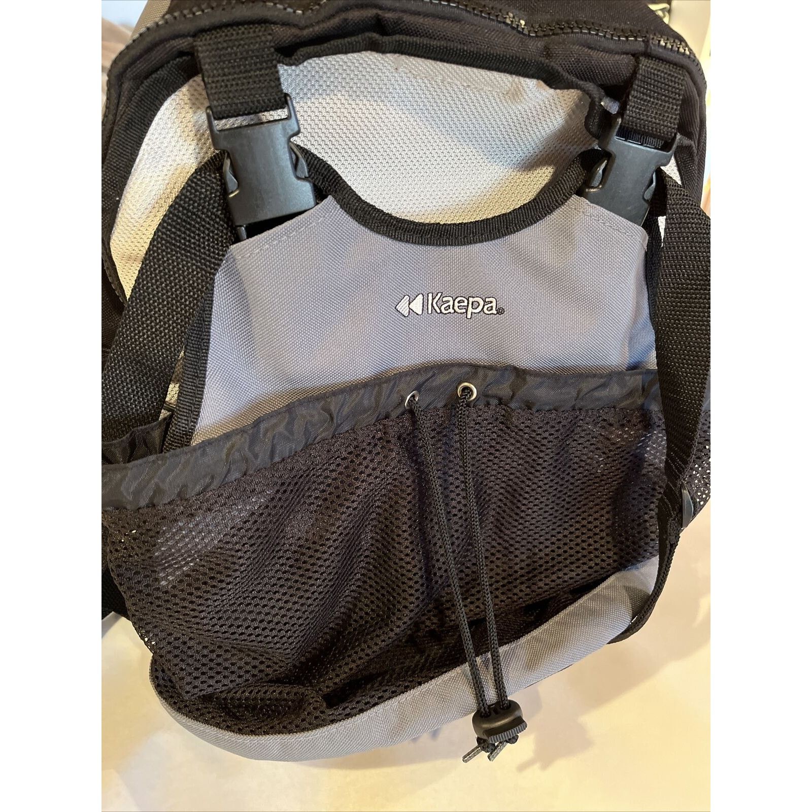 Kappa Kaepa Universal Backpack Gray Black Hiking School Bag Size ONE SIZE - 14 Thumbnail