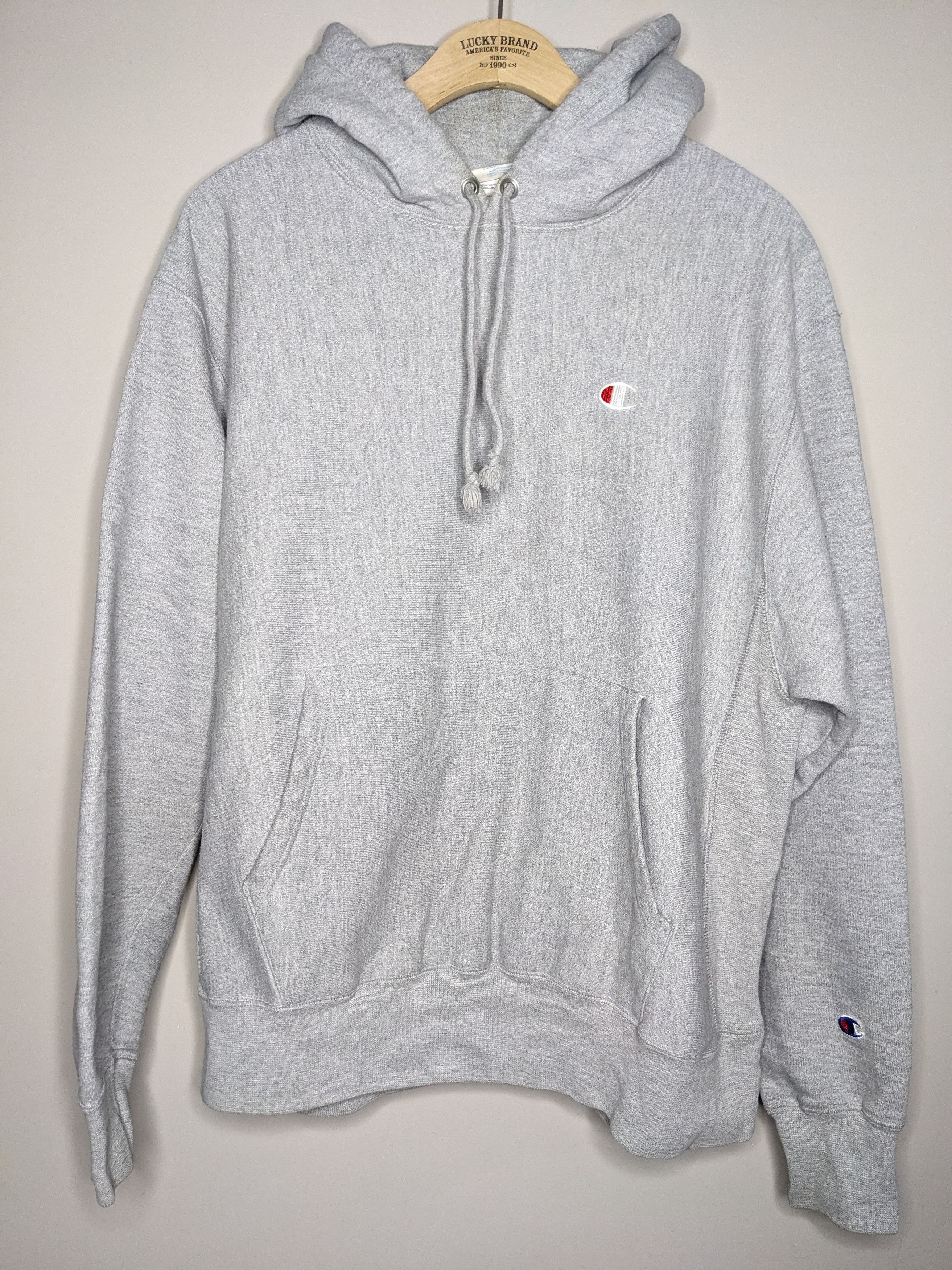 Champion Champion Reverse Weave Hoodie Grey Mens Large Sweater Size US L / EU 52-54 / 3 - 1 Thumbnail