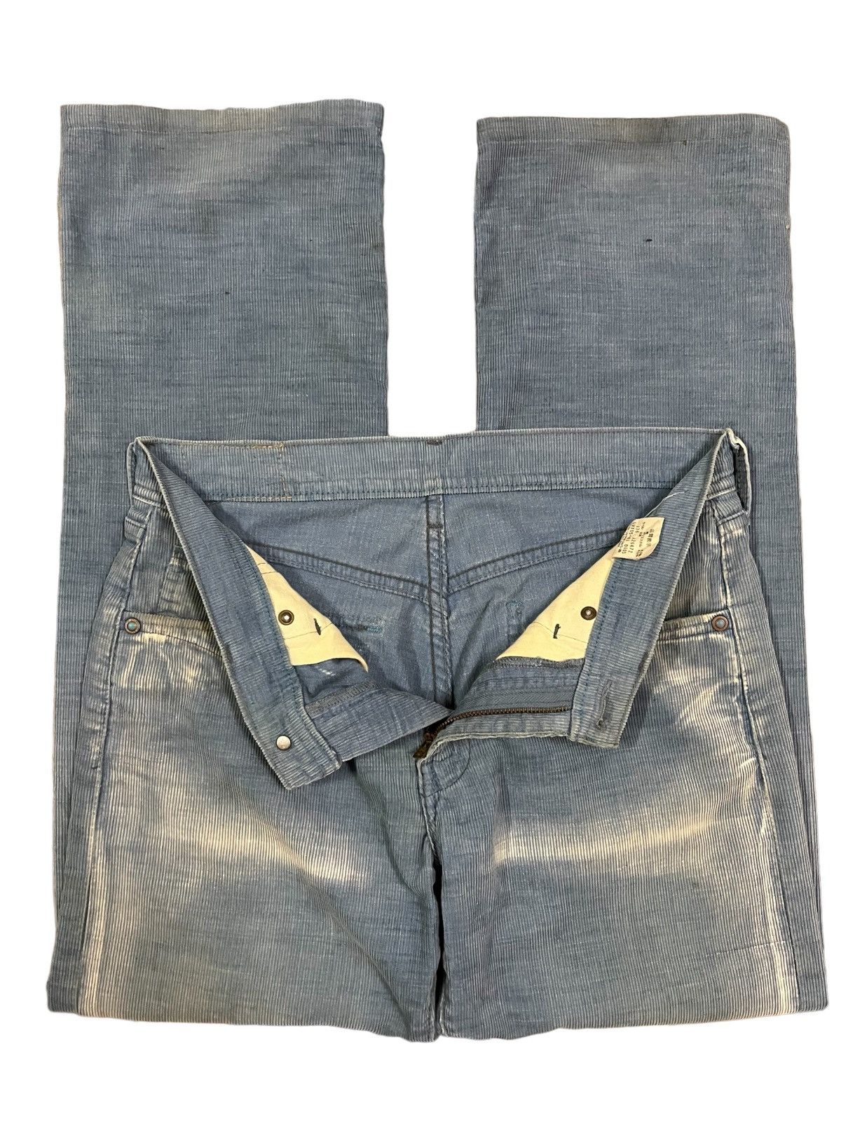 Levi's Vintage Levi’s 705 Blue Washed Bleached Corduroy Jeans Size US 30 / EU 46 - 13 Thumbnail