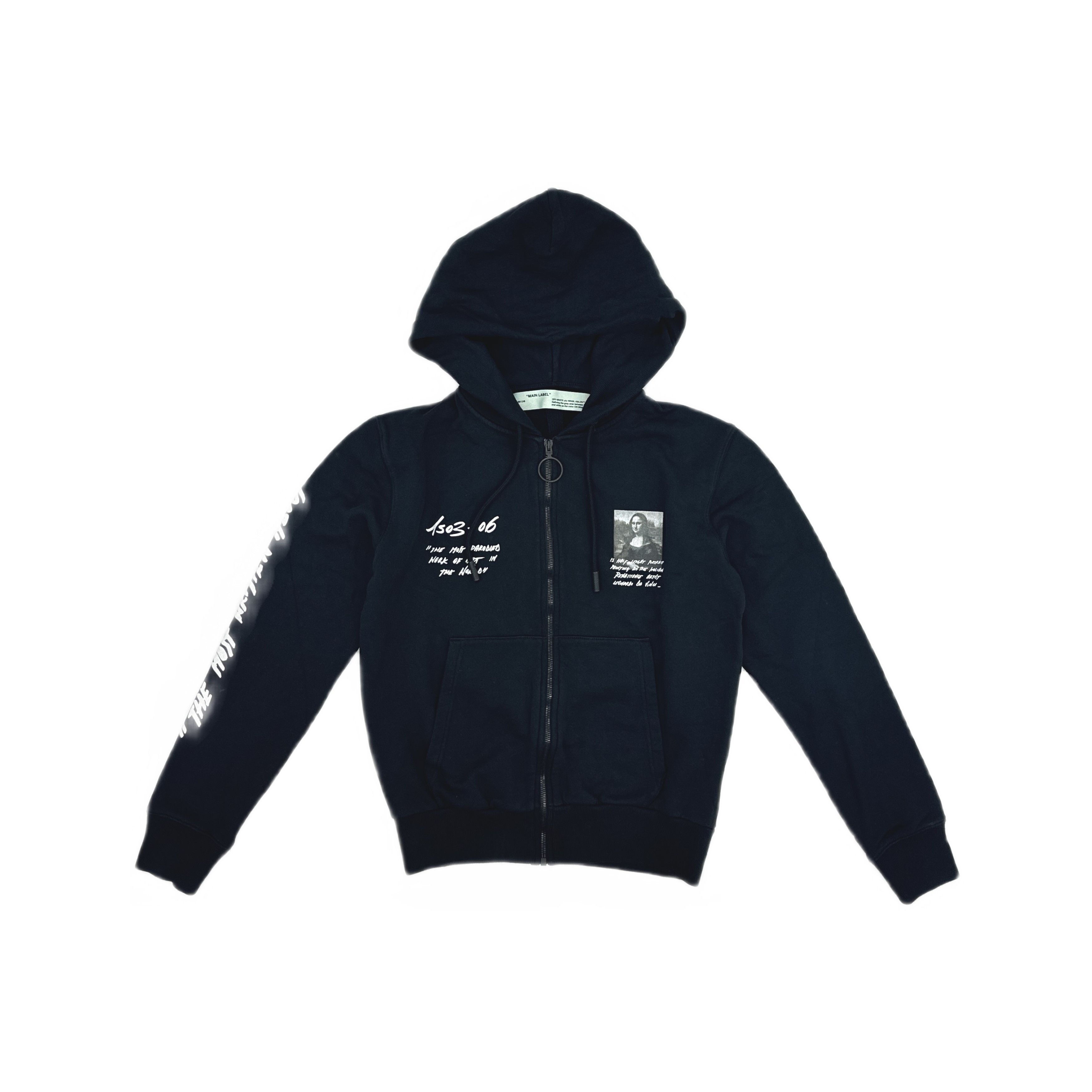 Off-White OFF-WHITE Mona Lisa Zip Hoodie Size S Size US S / EU 44-46 / 1 - 1 Thumbnail