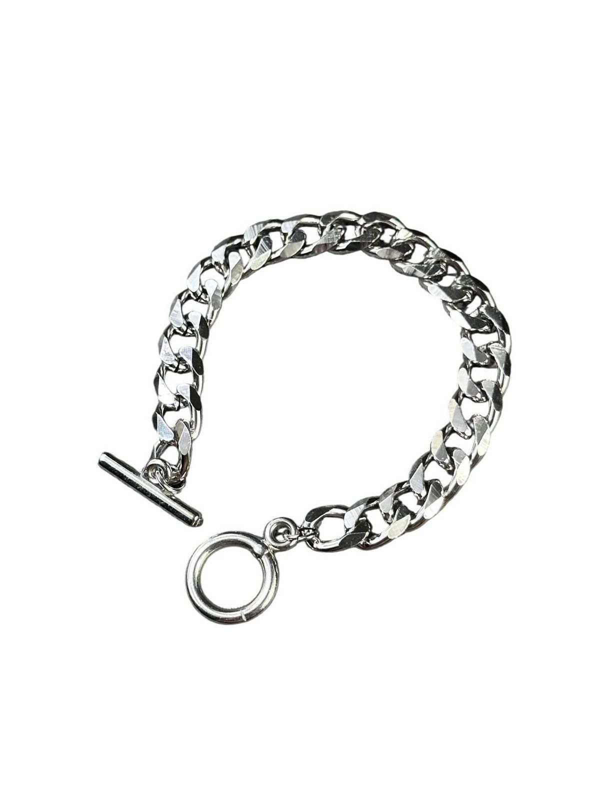 Vintage 2000s JAPANESE MADE POLISHED METAL CHUNKY CHAIN BRACELET Size ONE SIZE - 2 Thumbnail