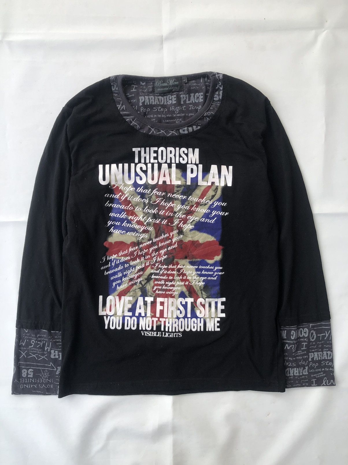 Beauty Beast Japanese Poem Double Layer Beau Mere Longsleeve Punks style Size US L / EU 52-54 / 3 - 1 Thumbnail